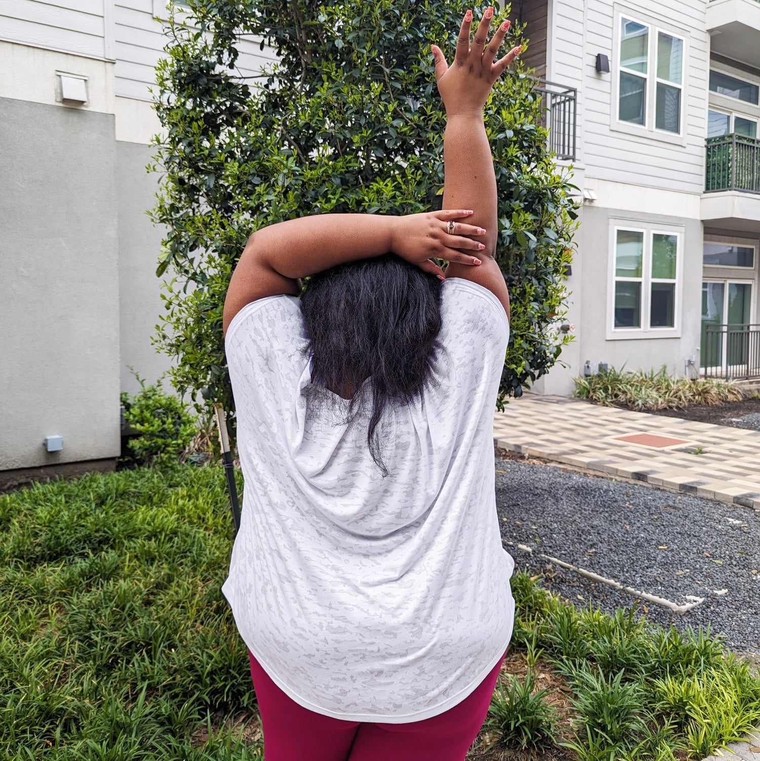 Camiseta Debbie con hombros descubiertos - Blanca