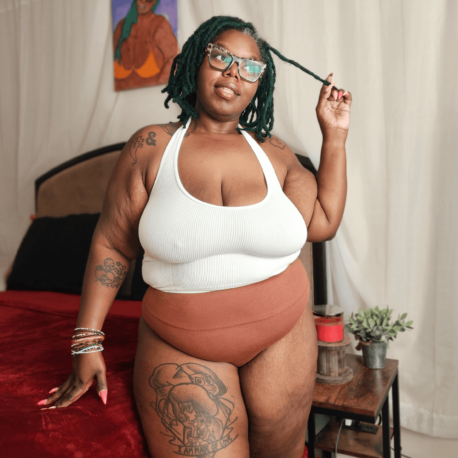 Braguitas altas de algodón orgánico - Root Beer