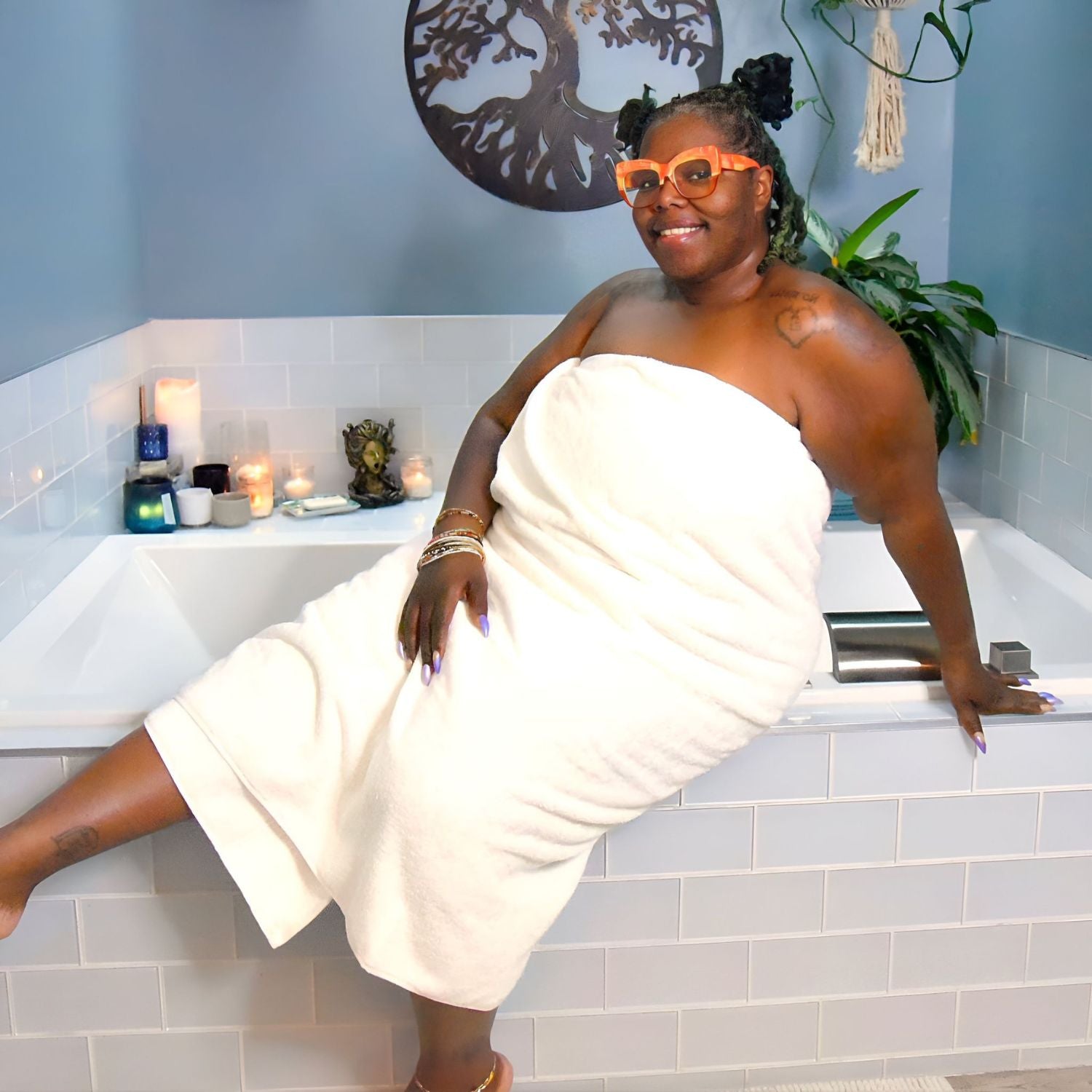 Toalla grande Softee - Blanca