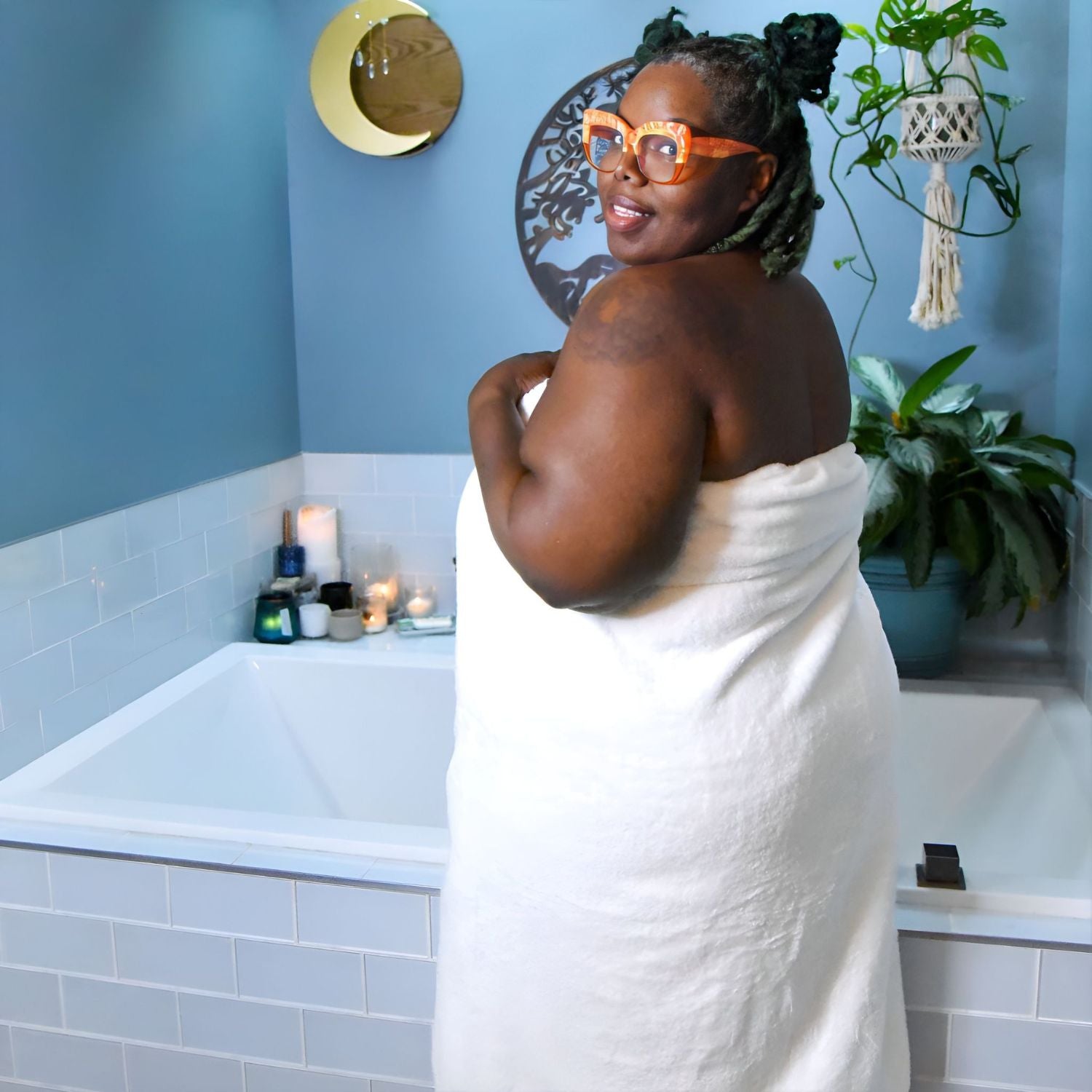 Toalla grande Softee - Blanca