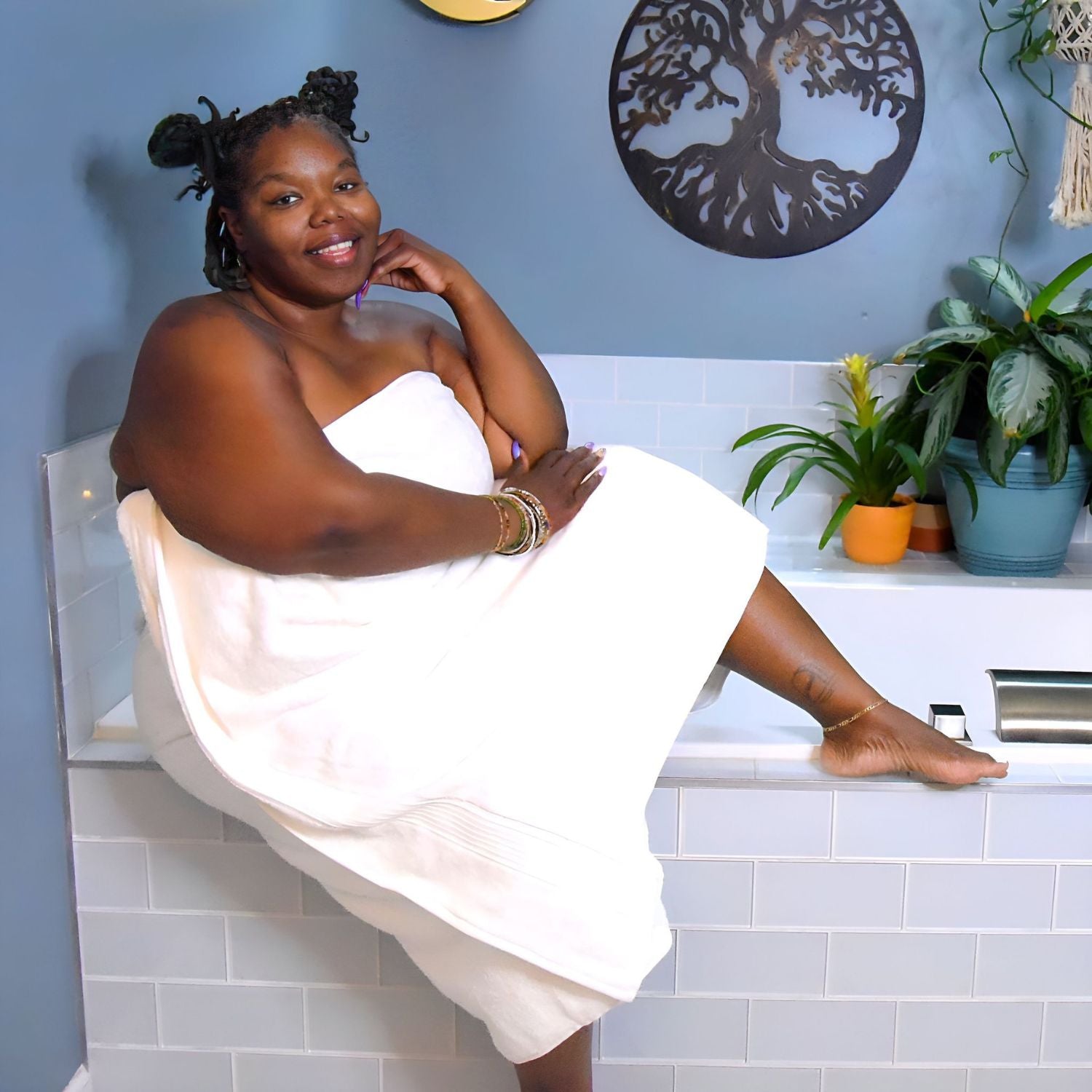 Toalla grande Softee - Blanca