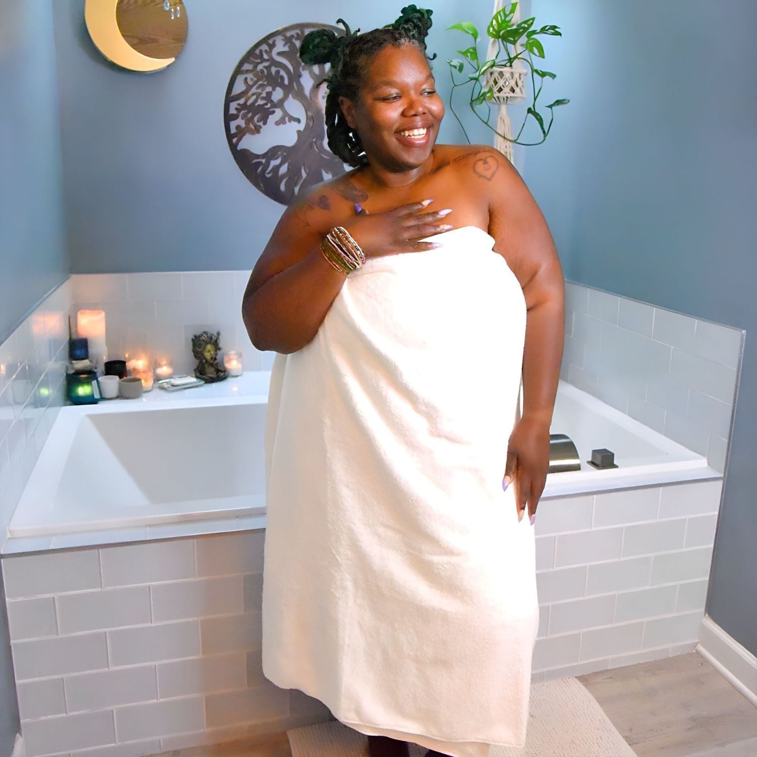 Toalla grande Softee - Blanca