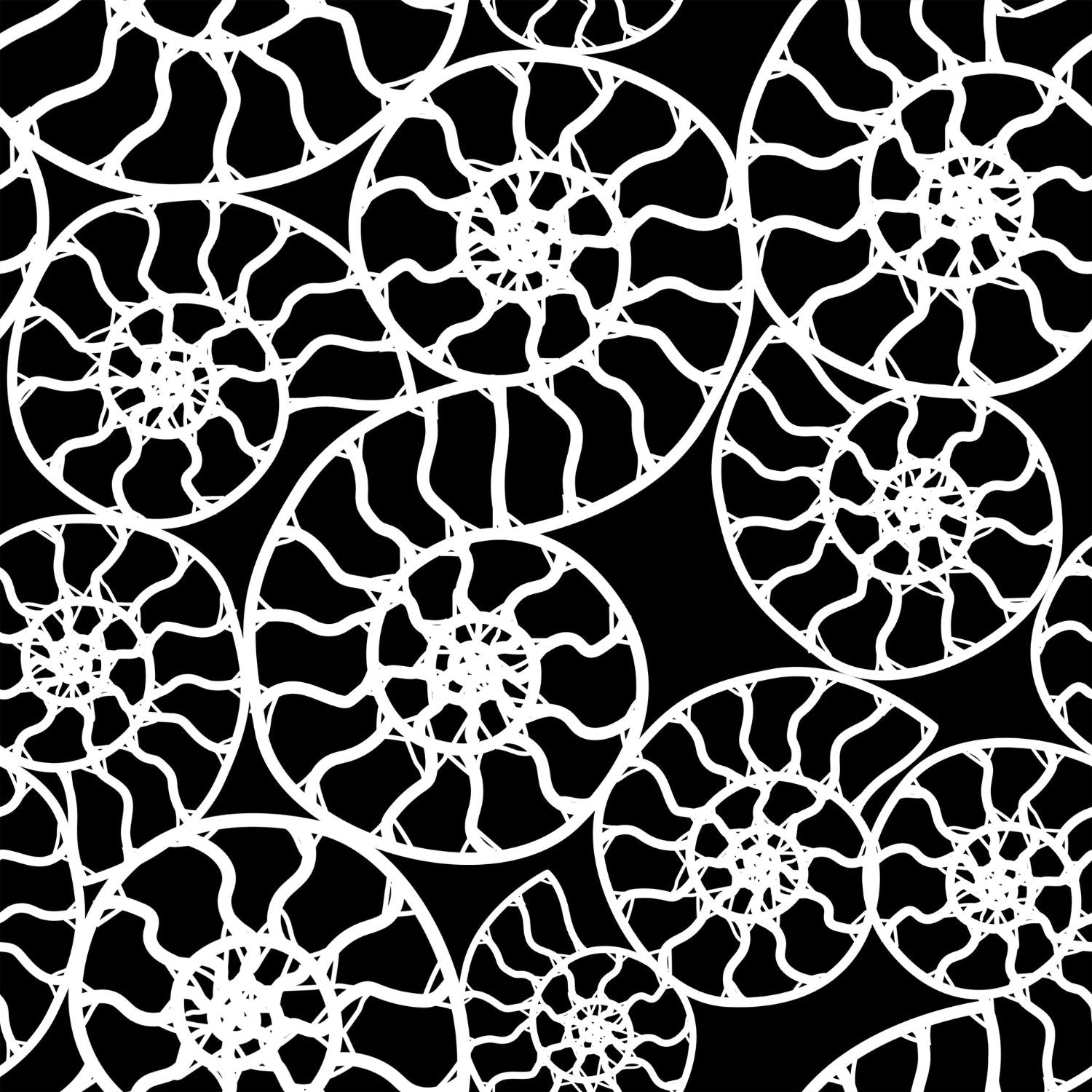 Jersey de cultivos fósiles de amonita