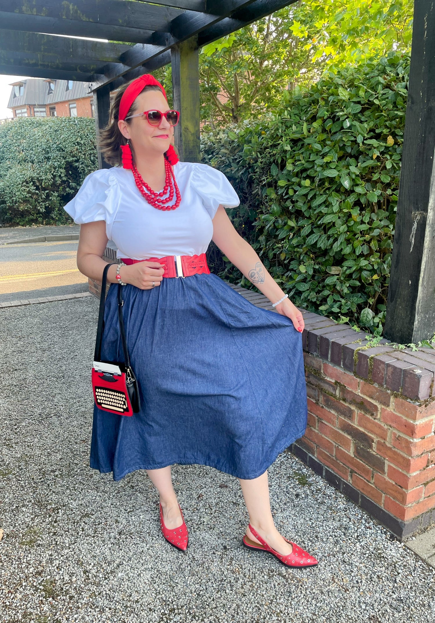 Maxi Chambray Skirt - Denim