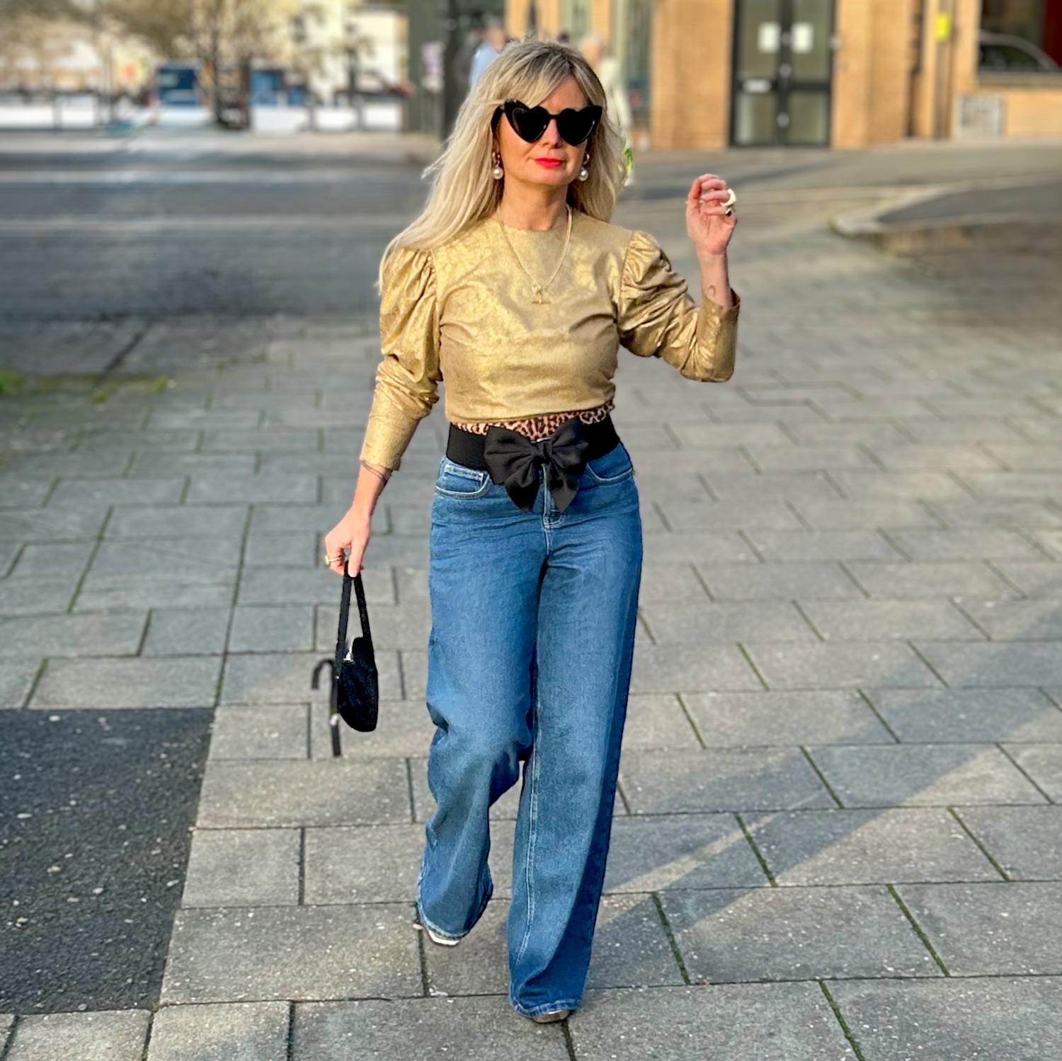 Organic Wide Leg Jeans - Atlantic