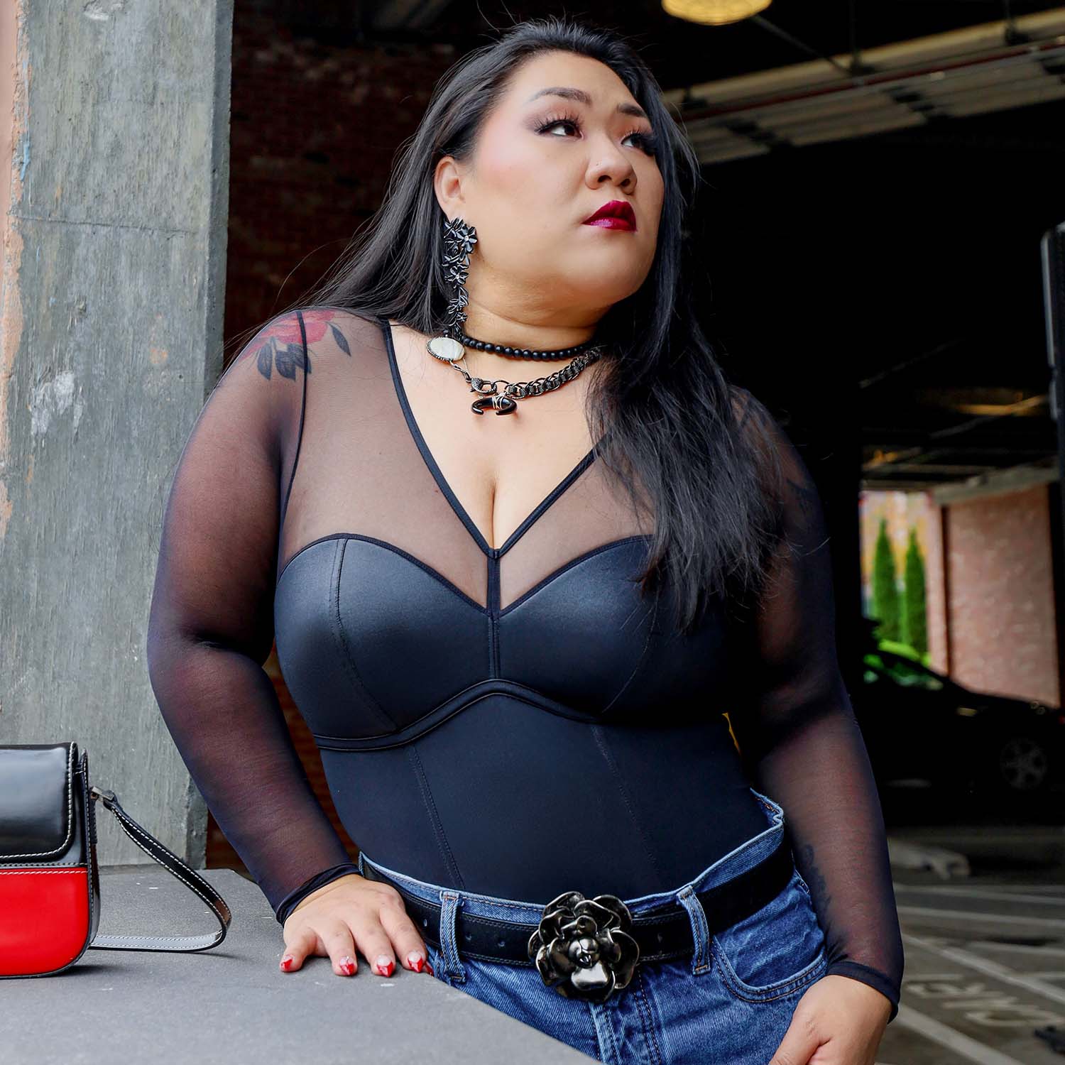 Traje de cuero de sirena