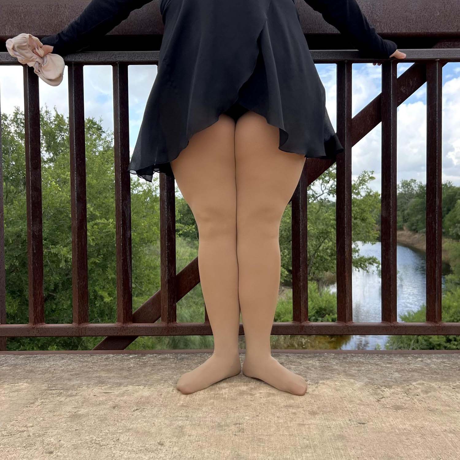 Medias de baile convertibles - Latte de caramelo