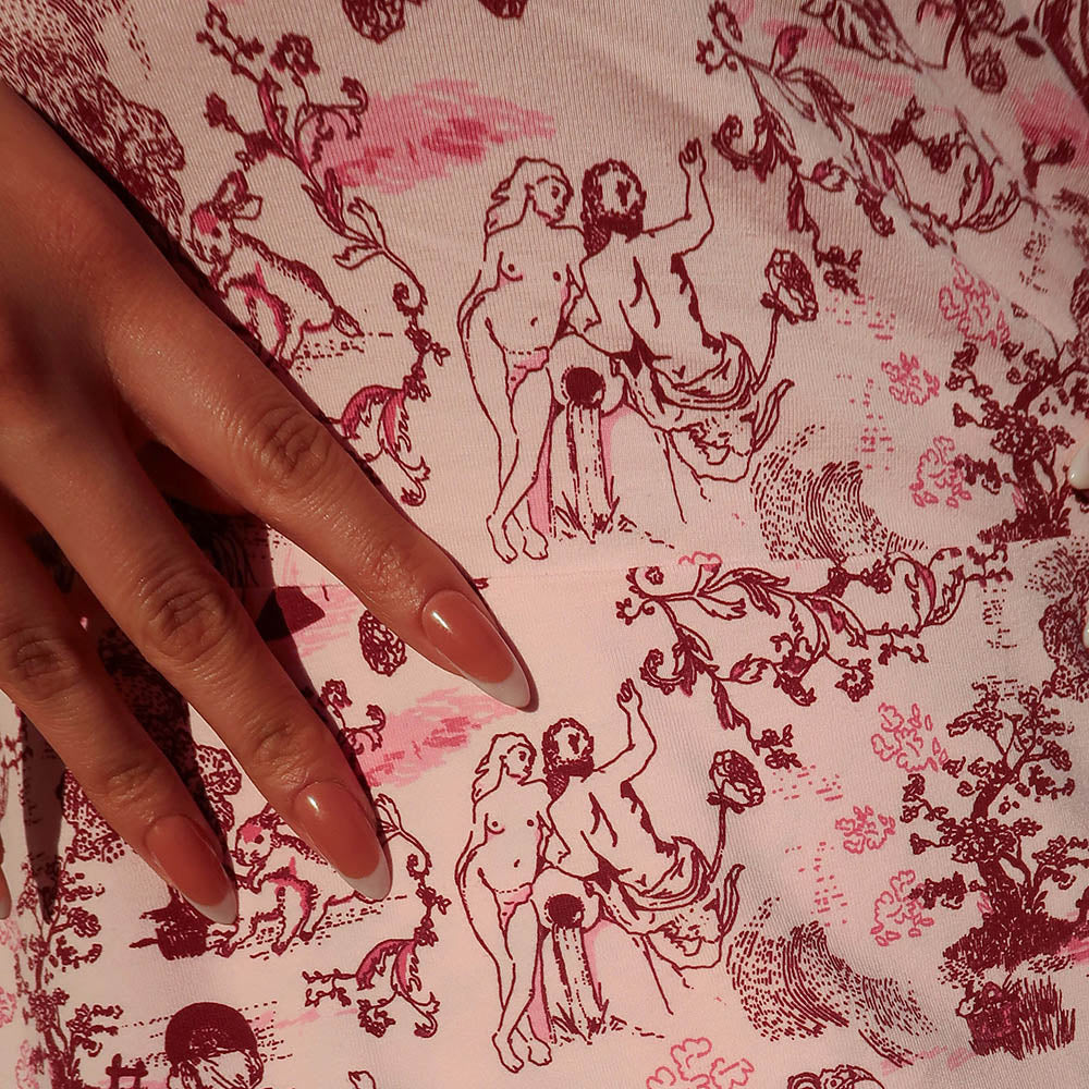 Vestido de envoltura - Passion Au Jardin - L'Amour Rose