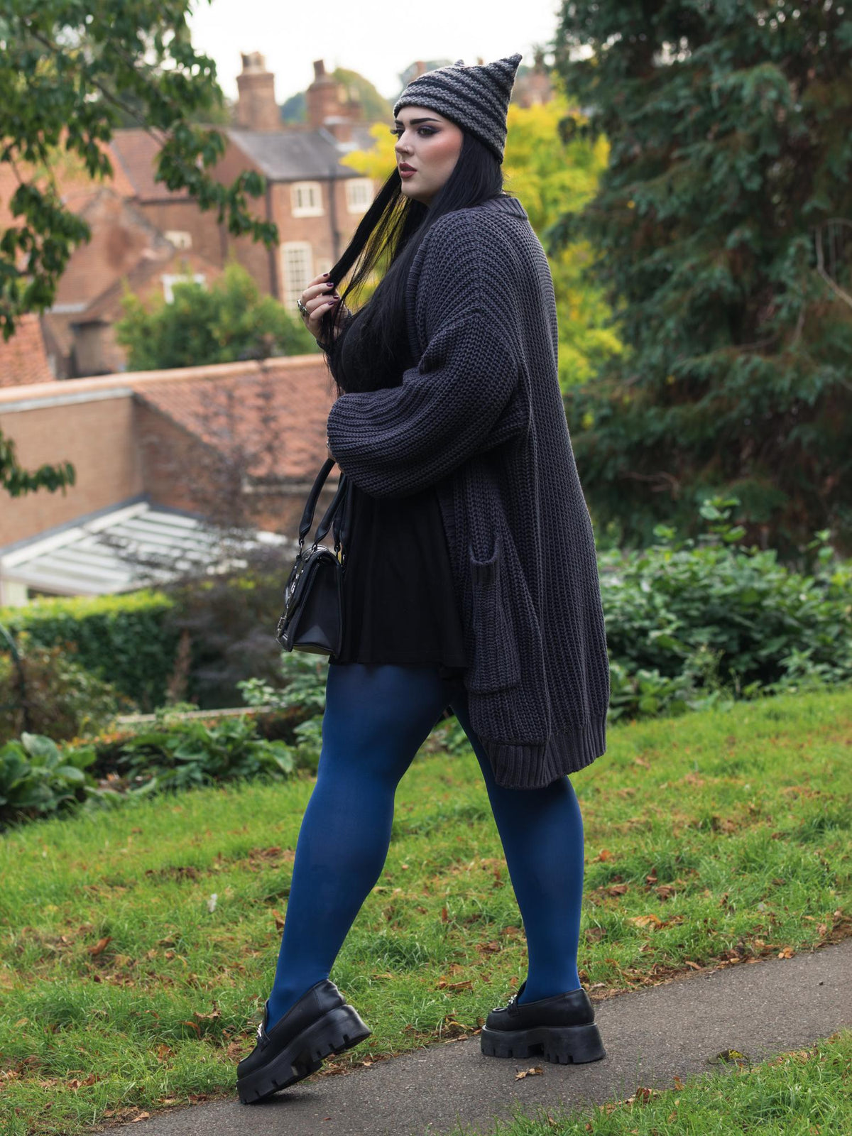 120 Denier Super-Opaque Tights - Kraken's Breath