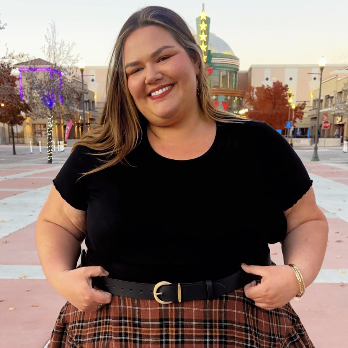 Cinturón de piel vegana - Dorado