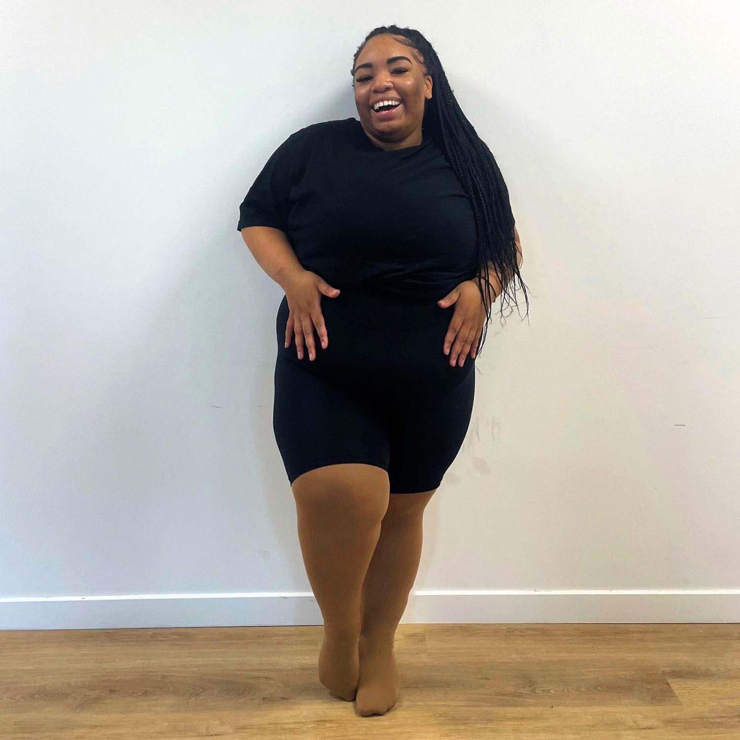 Medias de baile convertibles - Latte de caramelo