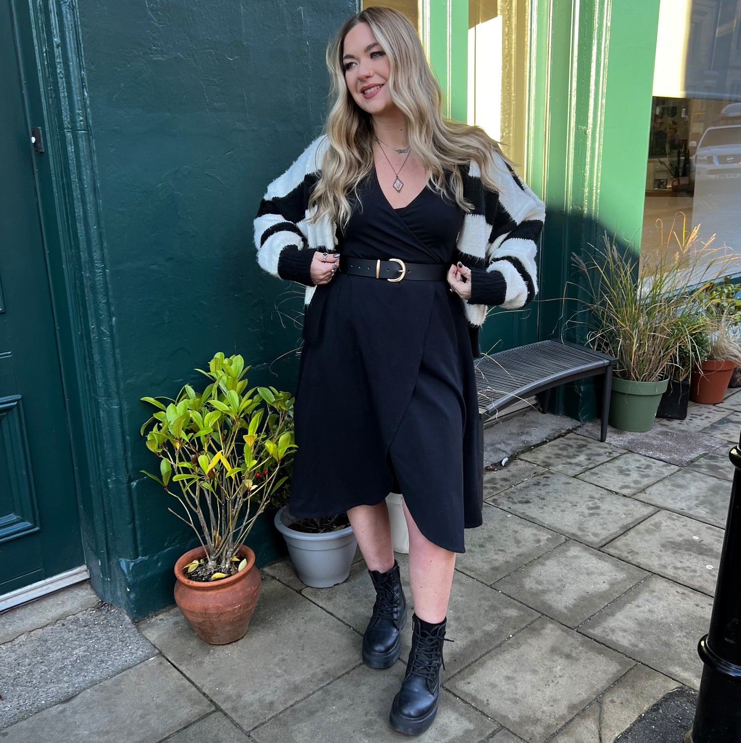 Cinturón de piel vegana - Dorado