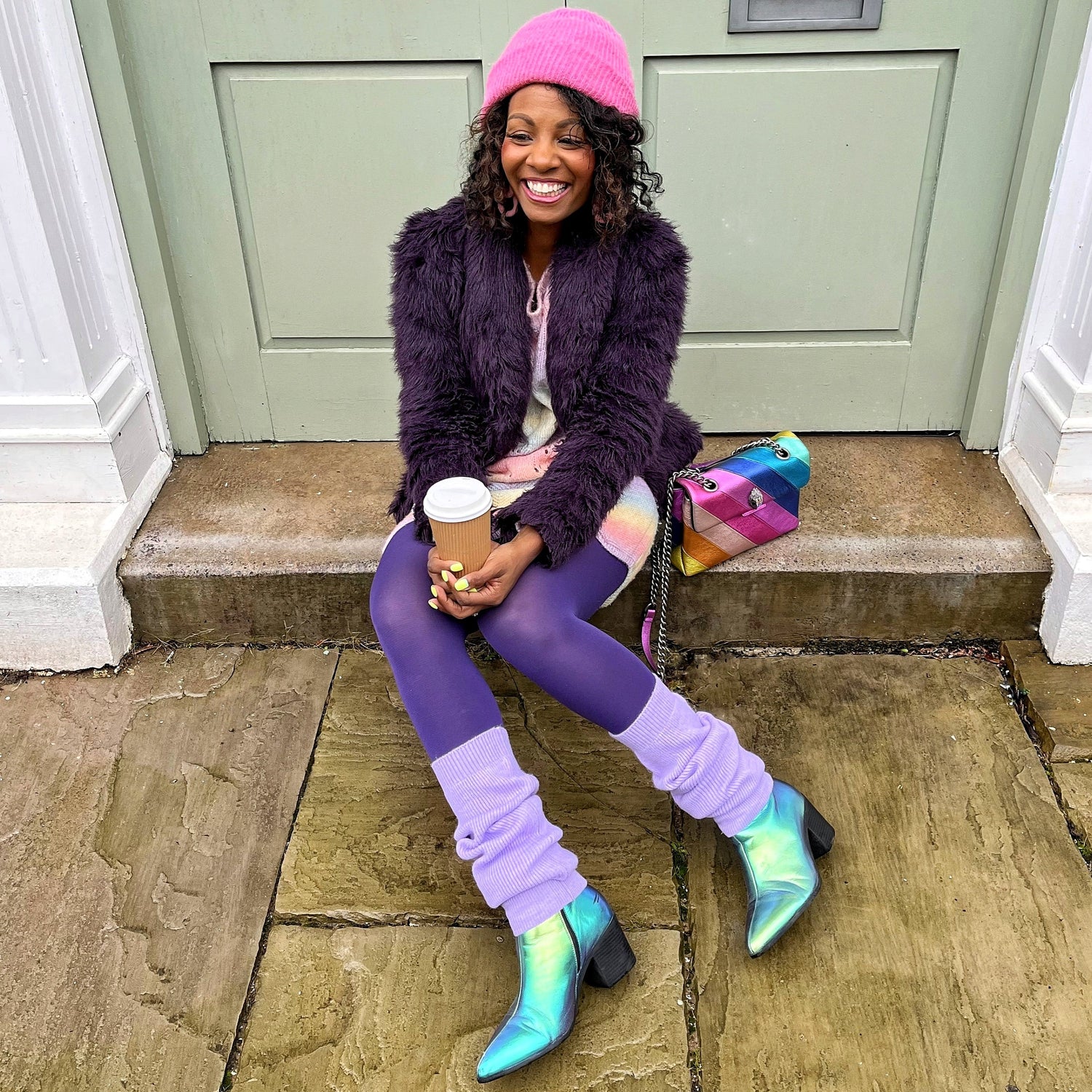 Calentadores de piernas - Periwinkle