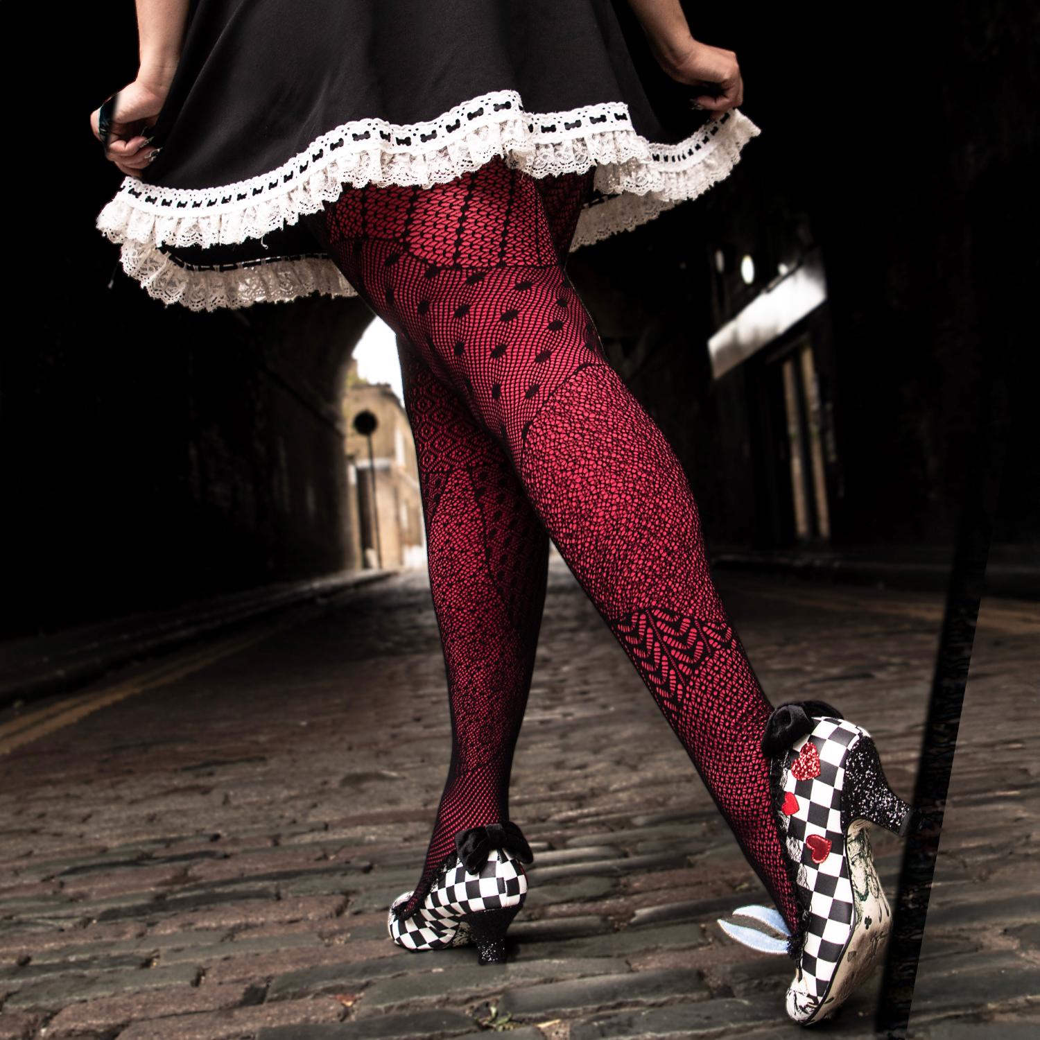 Halloween Tights - In Pieces - Black