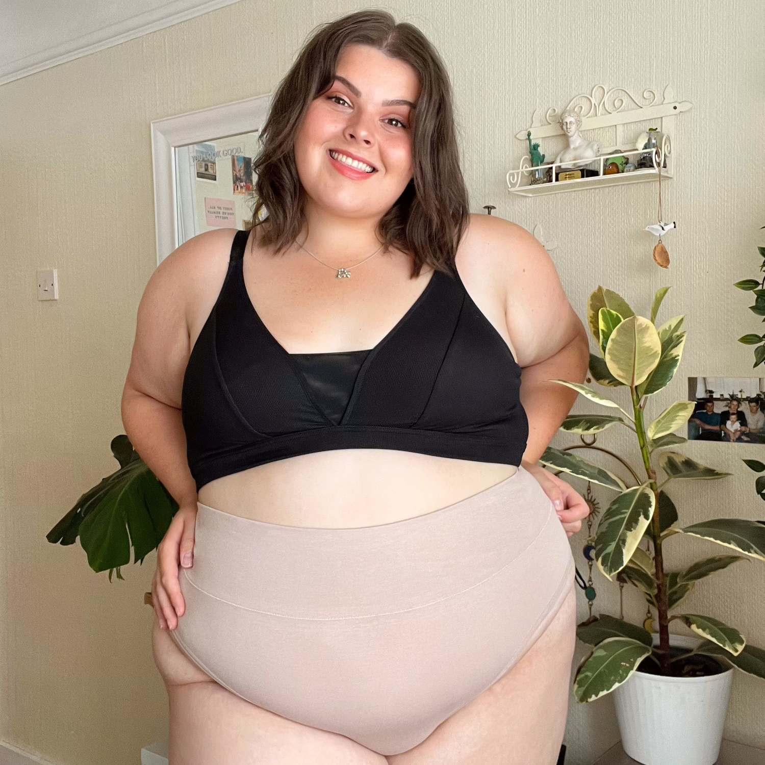 Braguitas altas de algodón orgánico - Milk Bottle