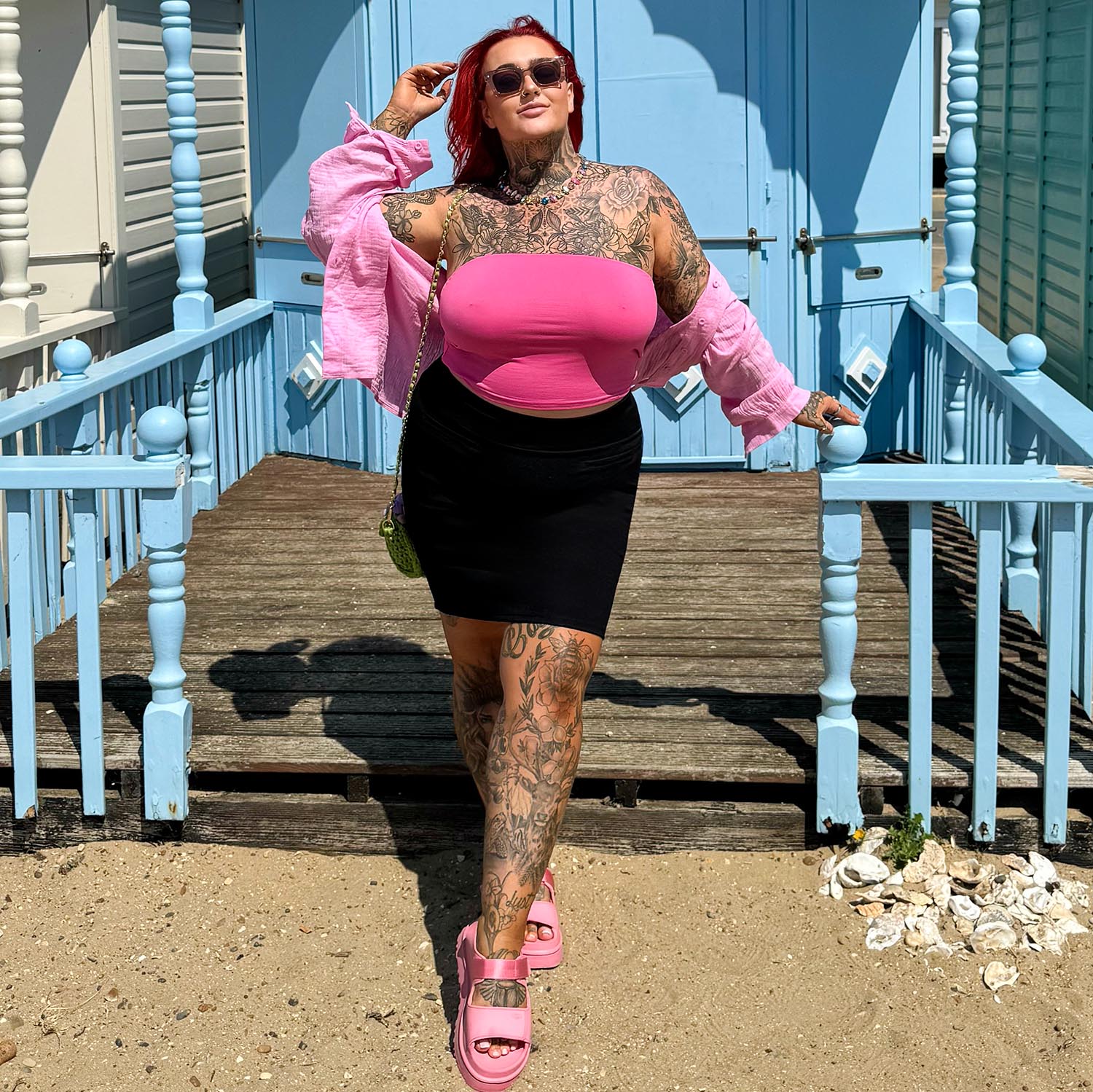 Falda de mini lápiz - Negro (V2)