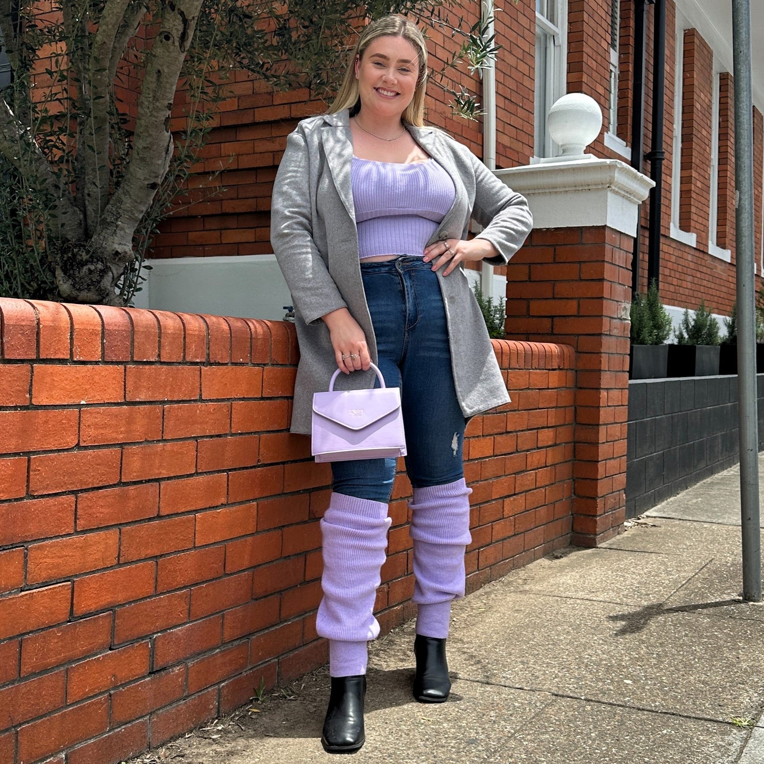 Calentadores de piernas - Periwinkle