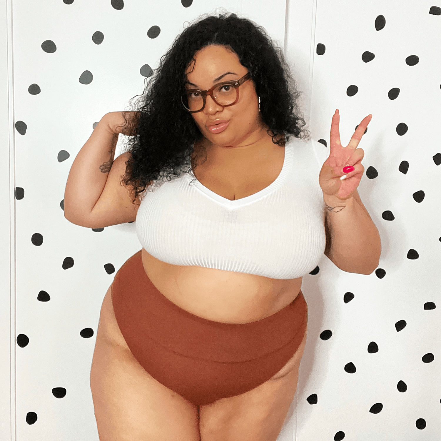 Braguitas altas de algodón orgánico - Root Beer