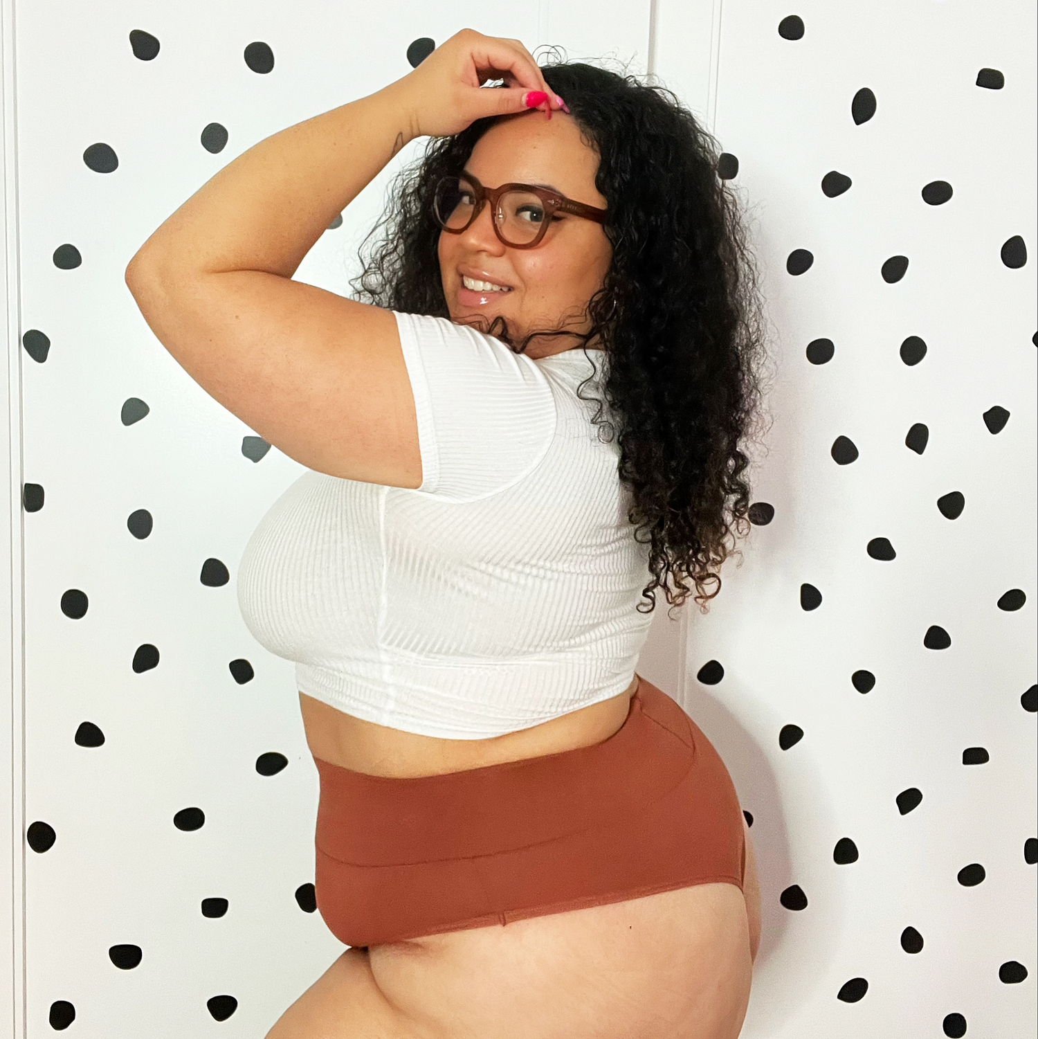 Braguitas altas de algodón orgánico - Root Beer