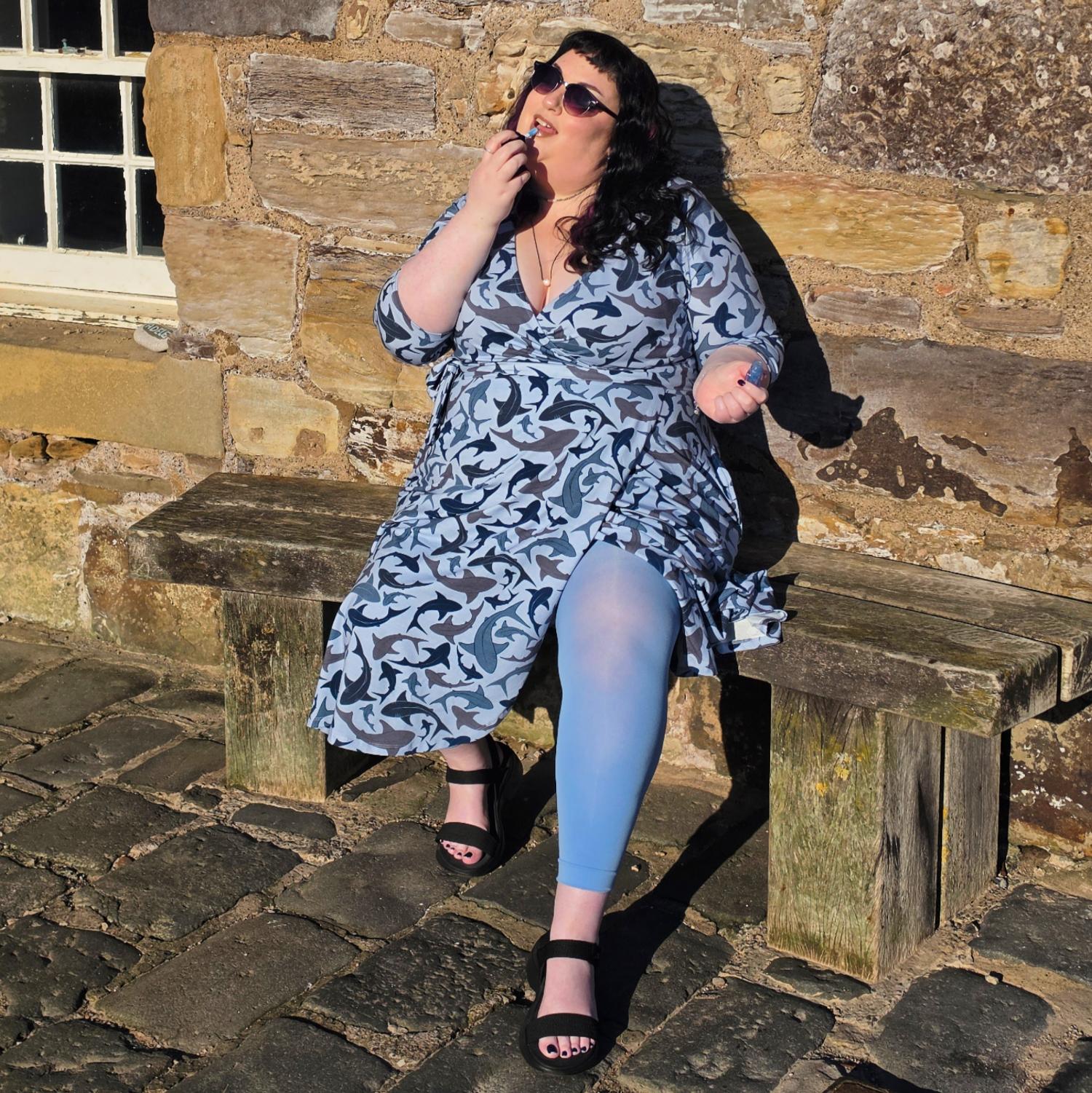 Wrap Dress - Sharks