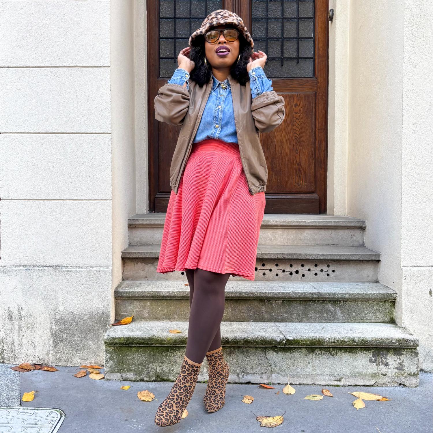 Falda de bengala otomana - Coral con especias