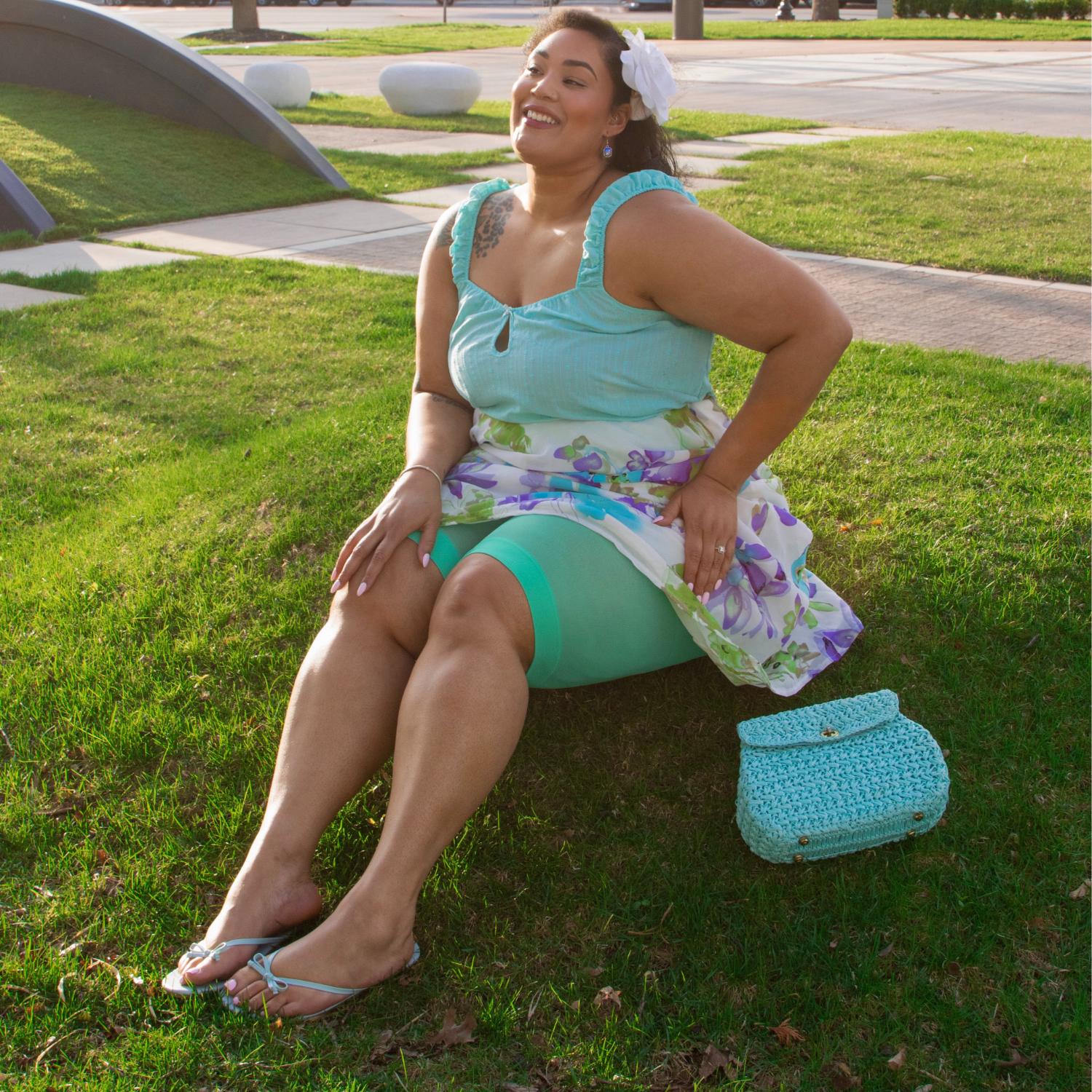 Stay Cool Chub Rub Shorts - Mint Leaf