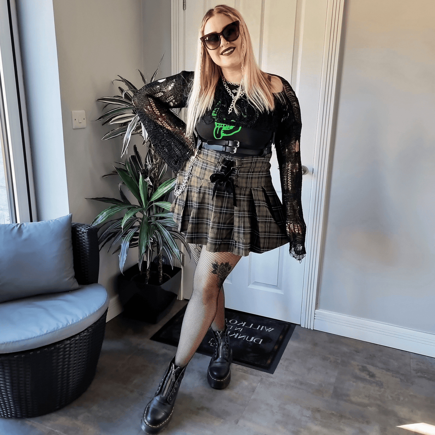 Medias de red Thighs the Limit - Negras