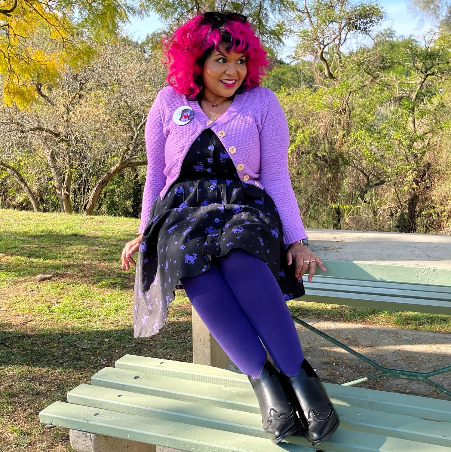 Medias de 80 deniers - Suffragette Purple