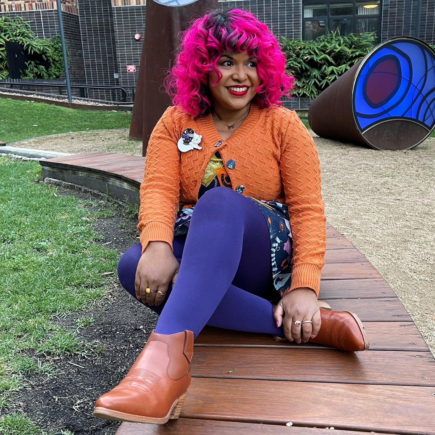 Medias de 80 deniers - Suffragette Purple