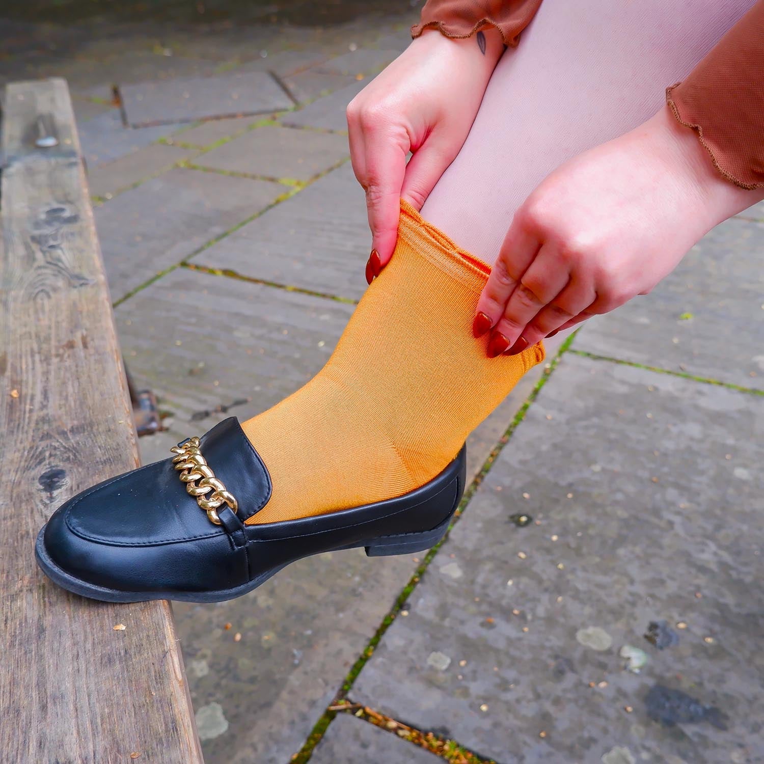 Calcetines tobilleros de bambú - Estrella de mar