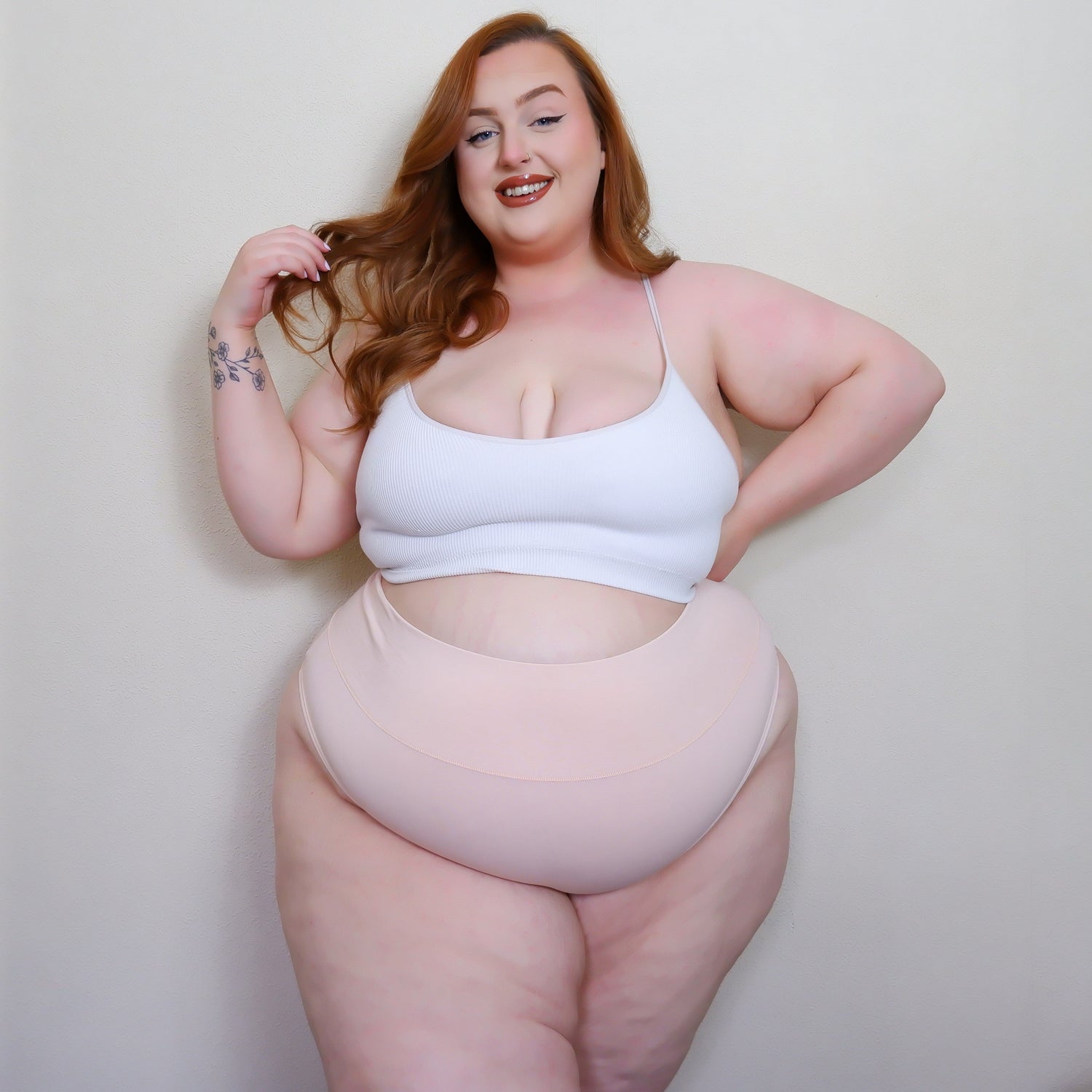 Braguitas altas de algodón orgánico - Rosa ballet