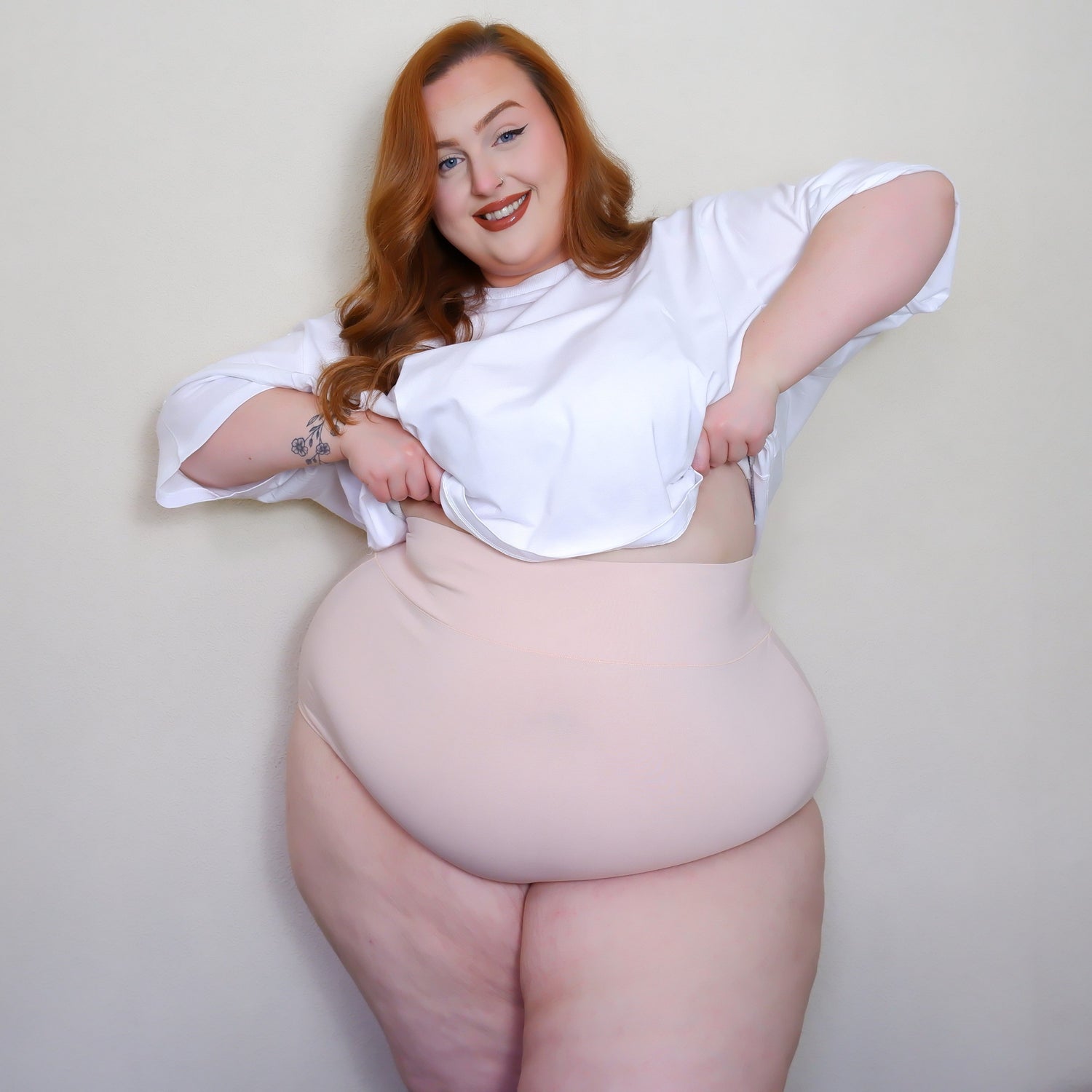 Braguitas de algodón orgánico de cintura alta - Rosa ballet