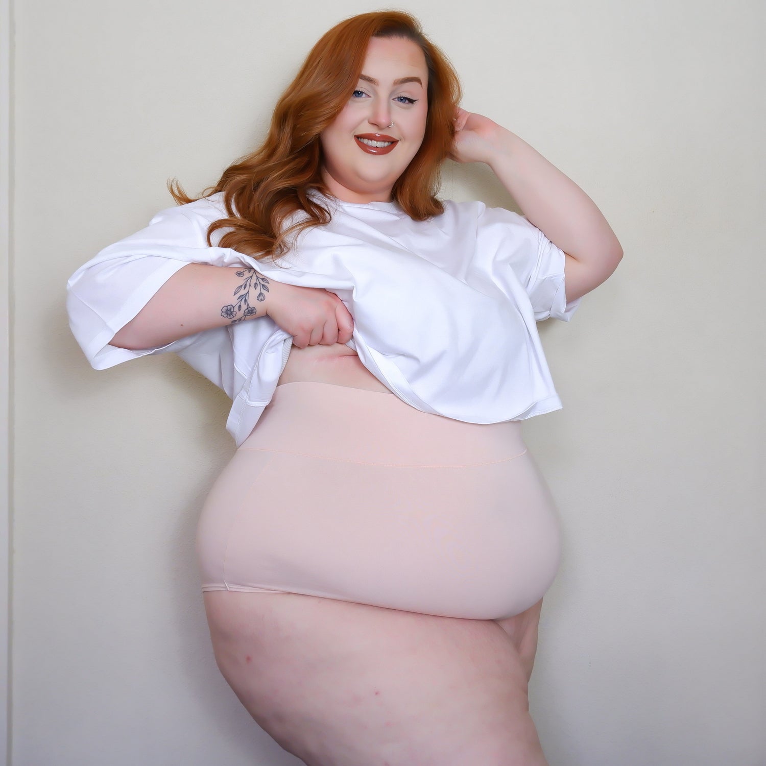 Braguitas de algodón orgánico de cintura alta - Rosa ballet