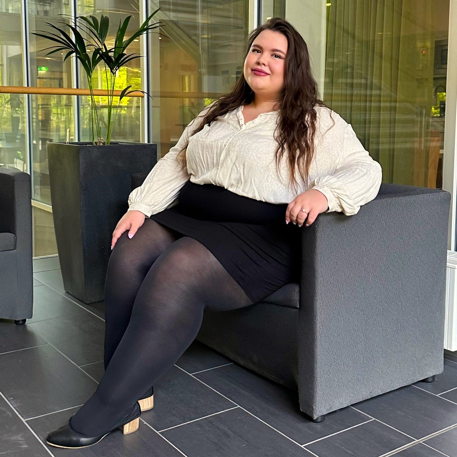 Mallas de compresión ligeras Huggy - Negras