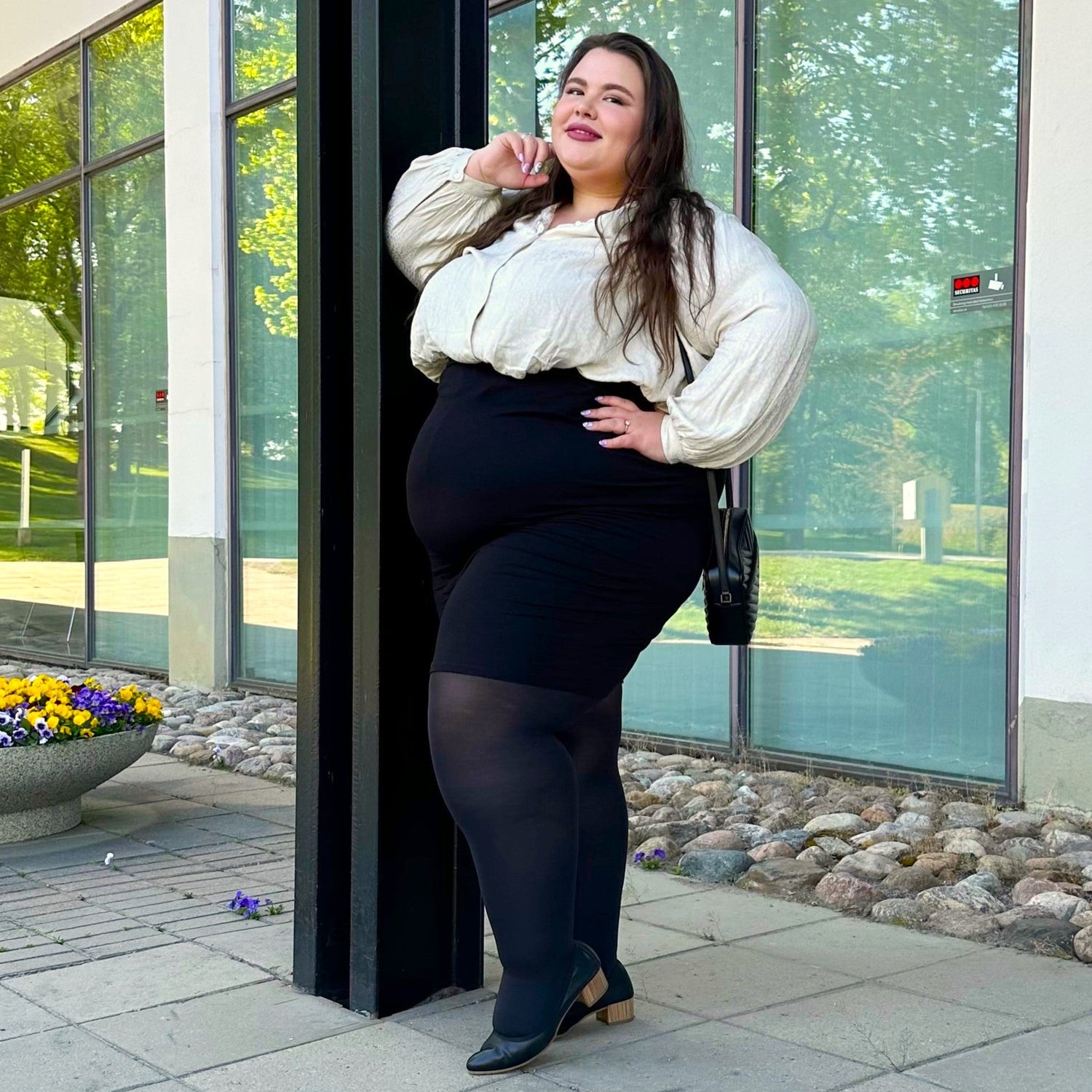 Mallas de compresión ligeras Huggy - Negras