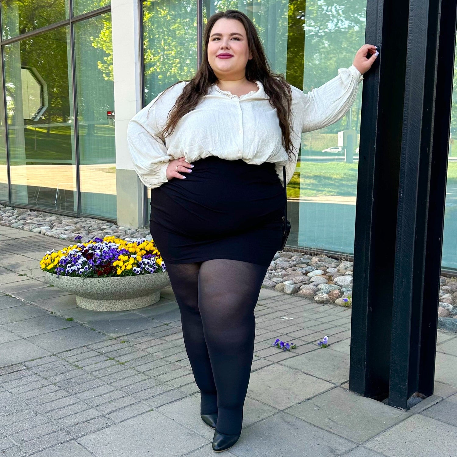 Mallas de compresión ligeras Huggy - Negras