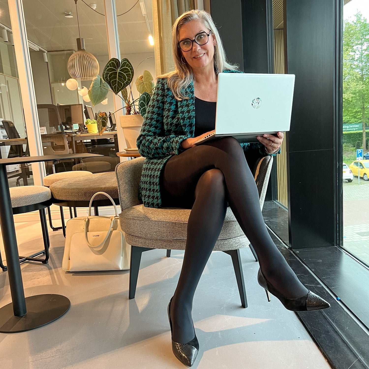 Mallas de compresión ligeras Huggy - Negras