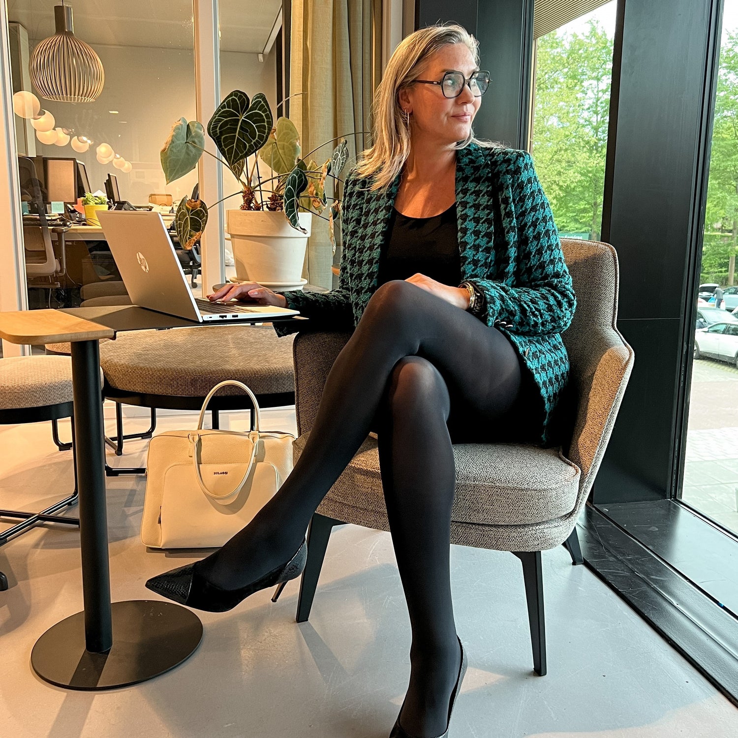 Mallas de compresión ligeras Huggy - Negras