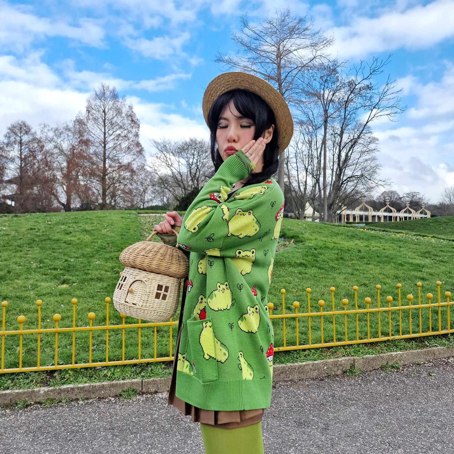 Cotton Rich Cardigan - Hoppy Meadow