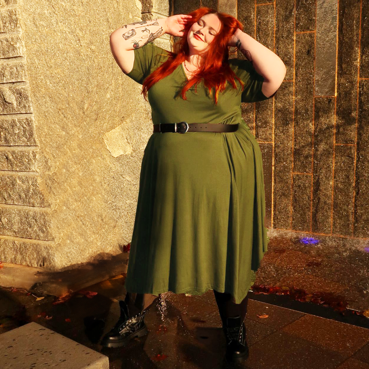 Cinturón de piel vegana - Plateado