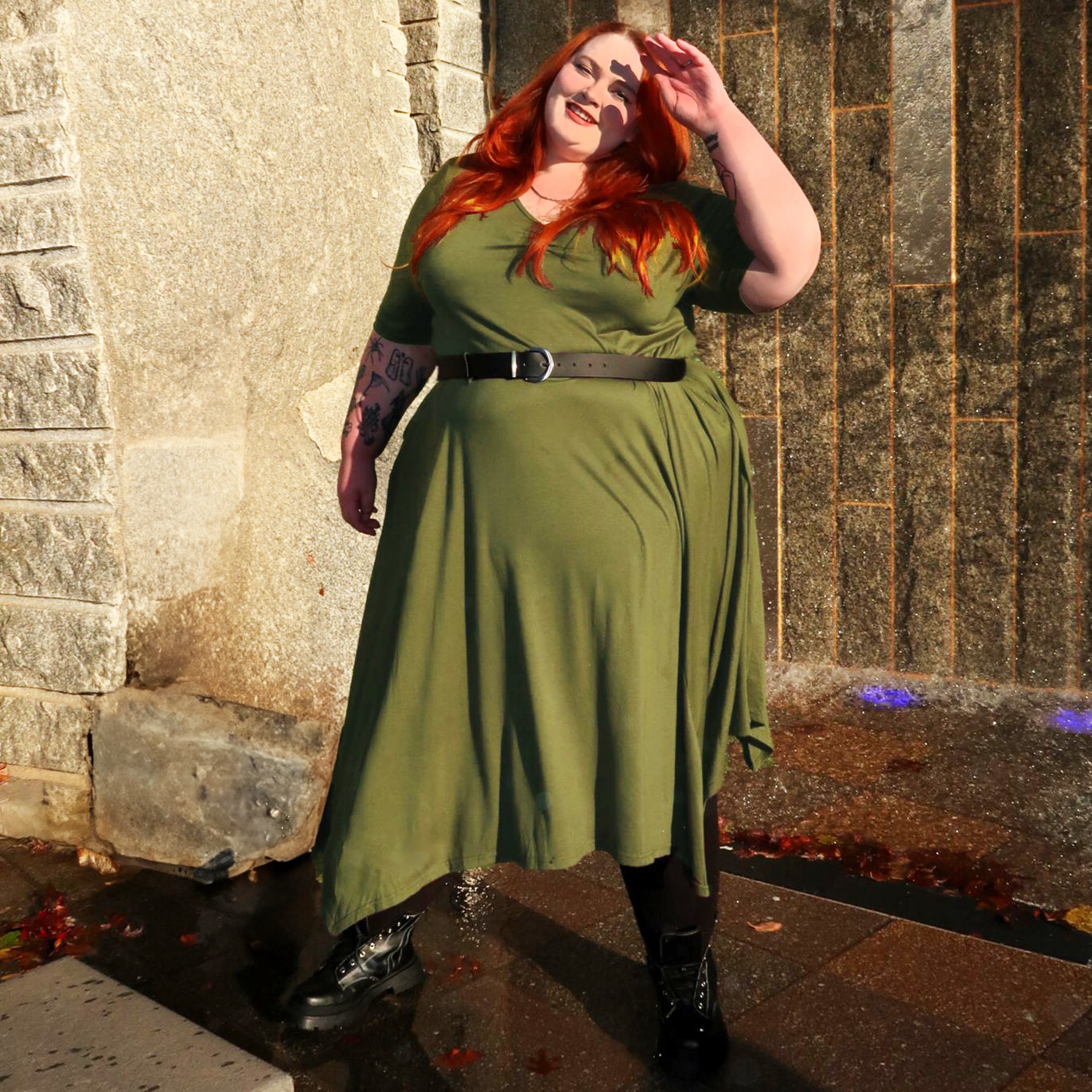 Cinturón de piel vegana - Plateado