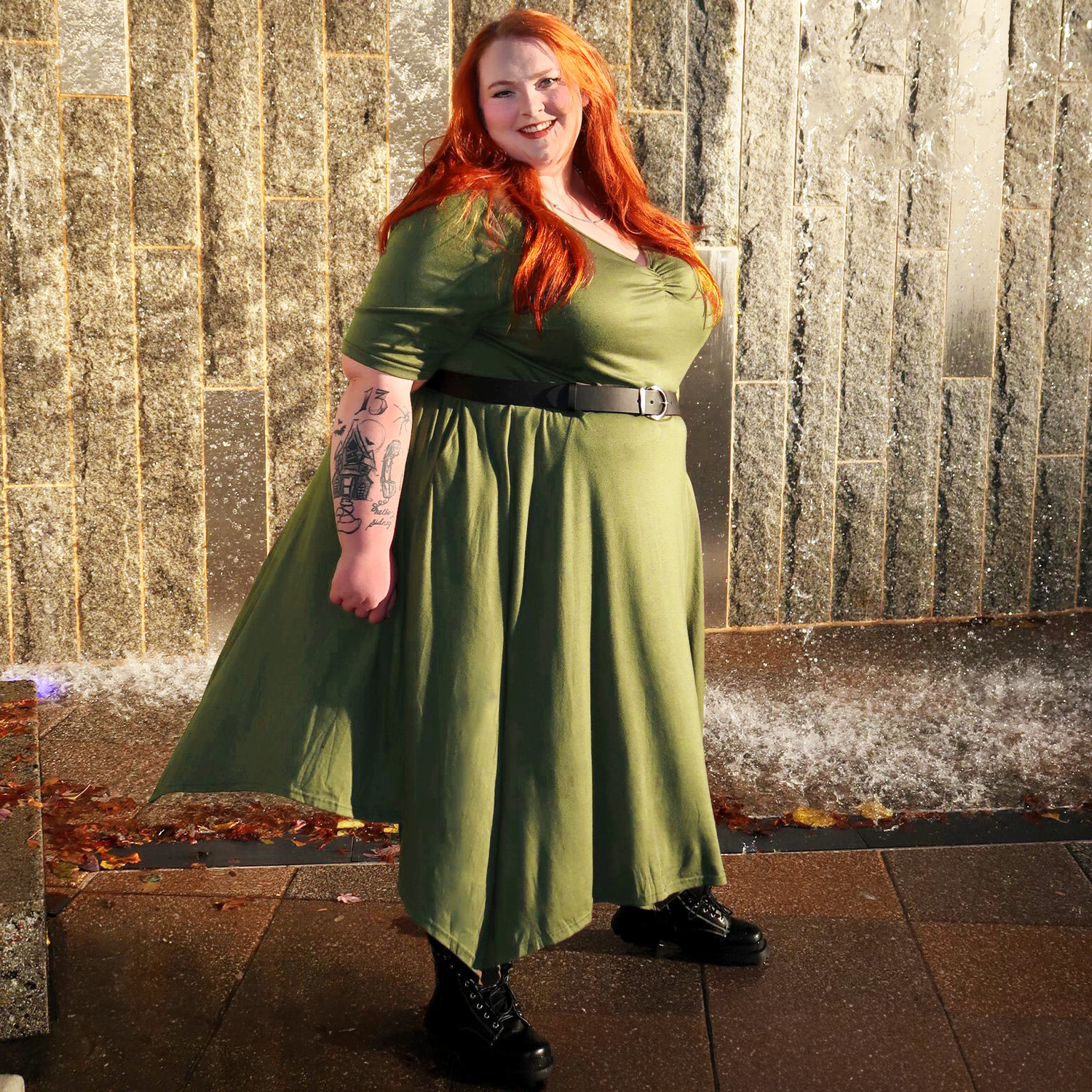 Cinturón de piel vegana - Plateado