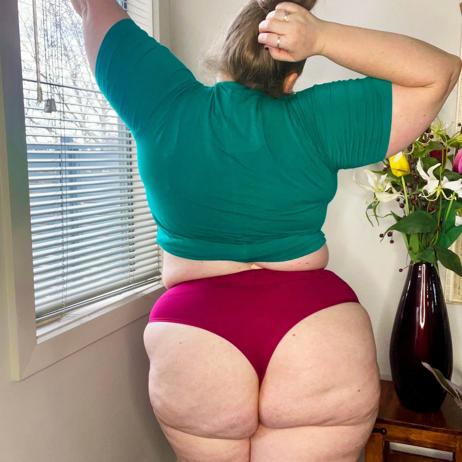 Braguitas altas de algodón orgánico - Pastel de frambuesa