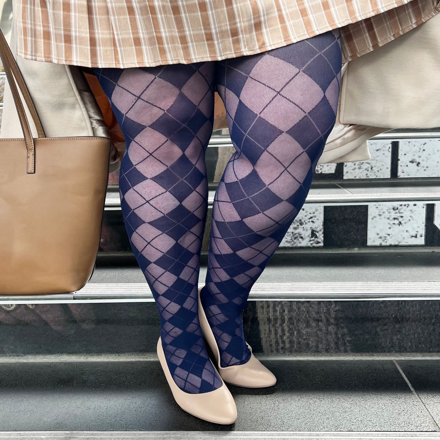 Medias de diamante - Azul marino