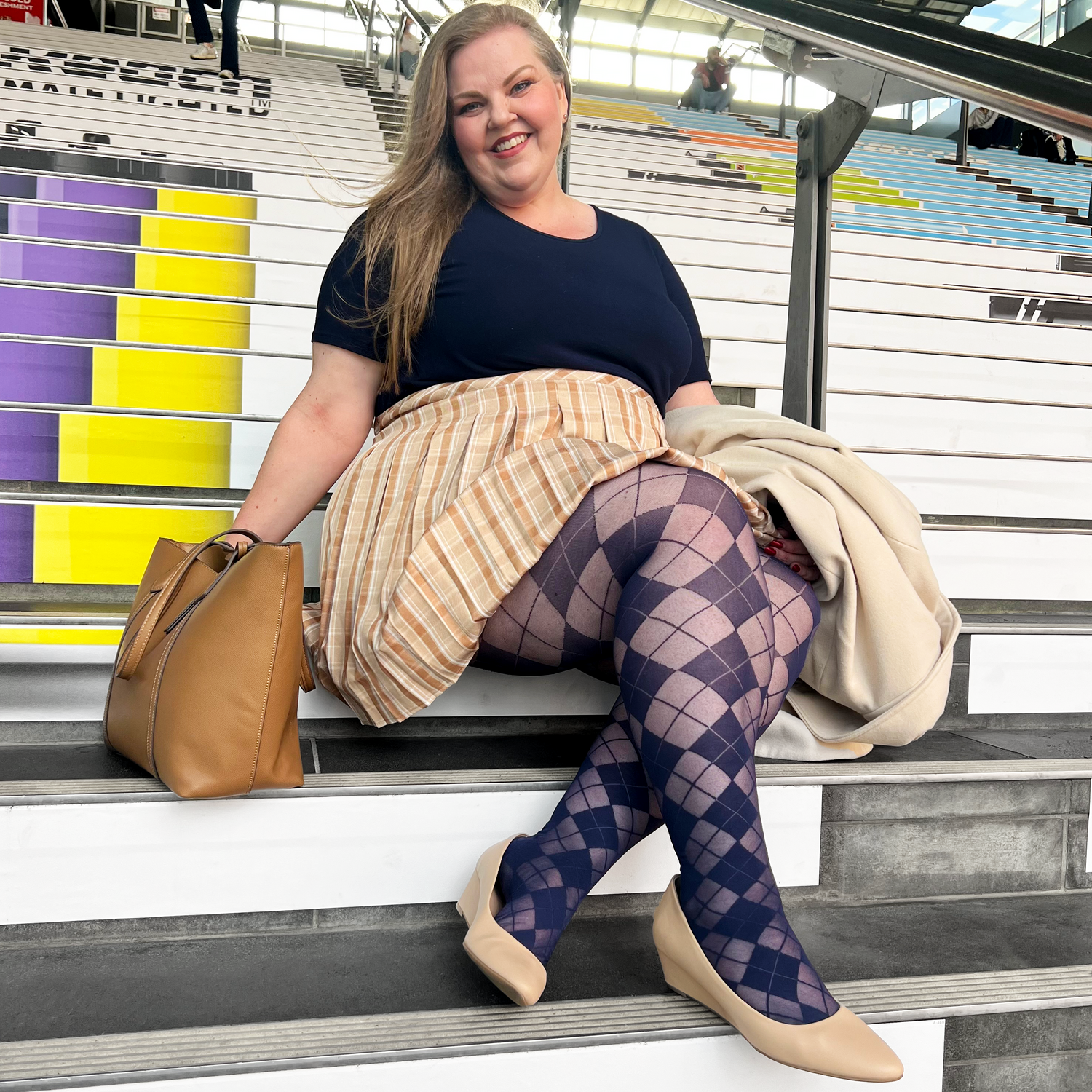 Medias de diamante - Azul marino