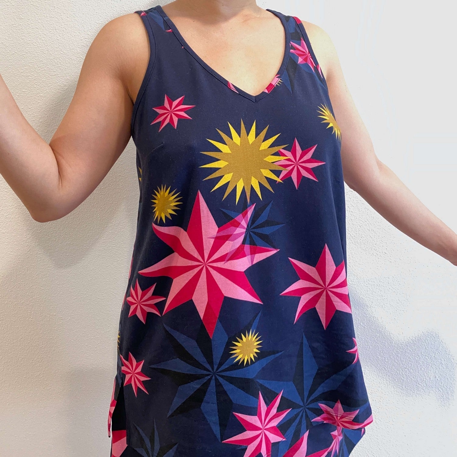 Chaleco de algodón orgánico - estrellas