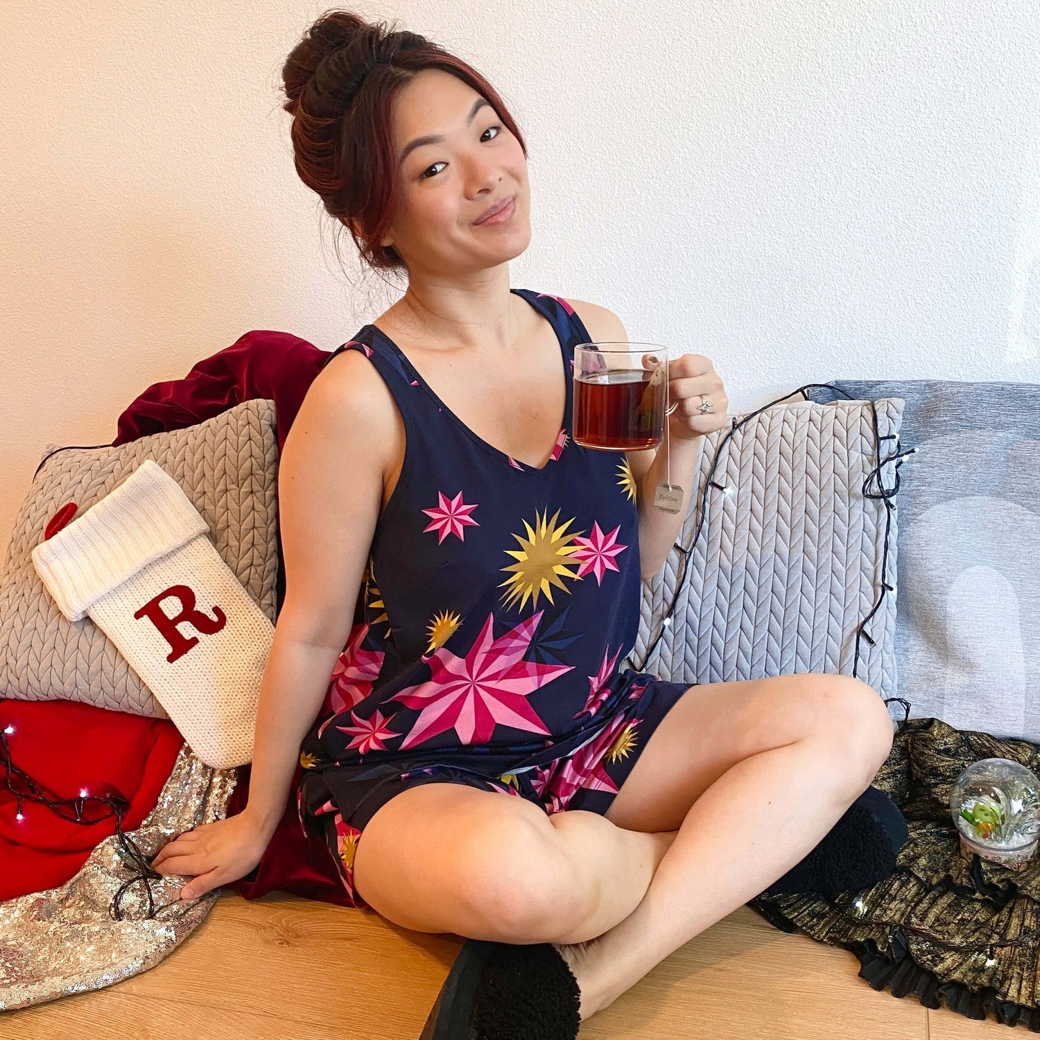 Chaleco de algodón orgánico - estrellas