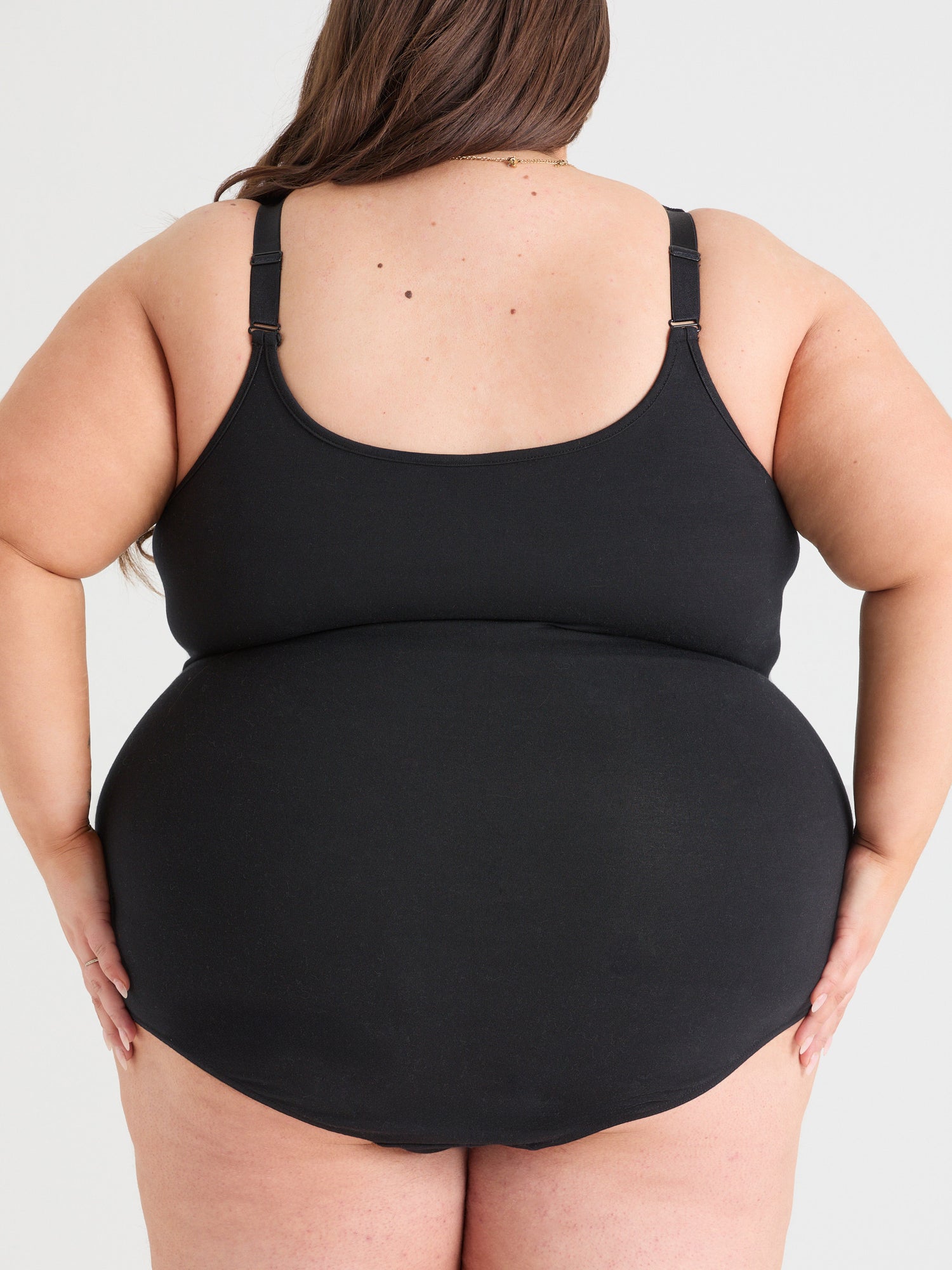 Bodysuit de algodón de tiras