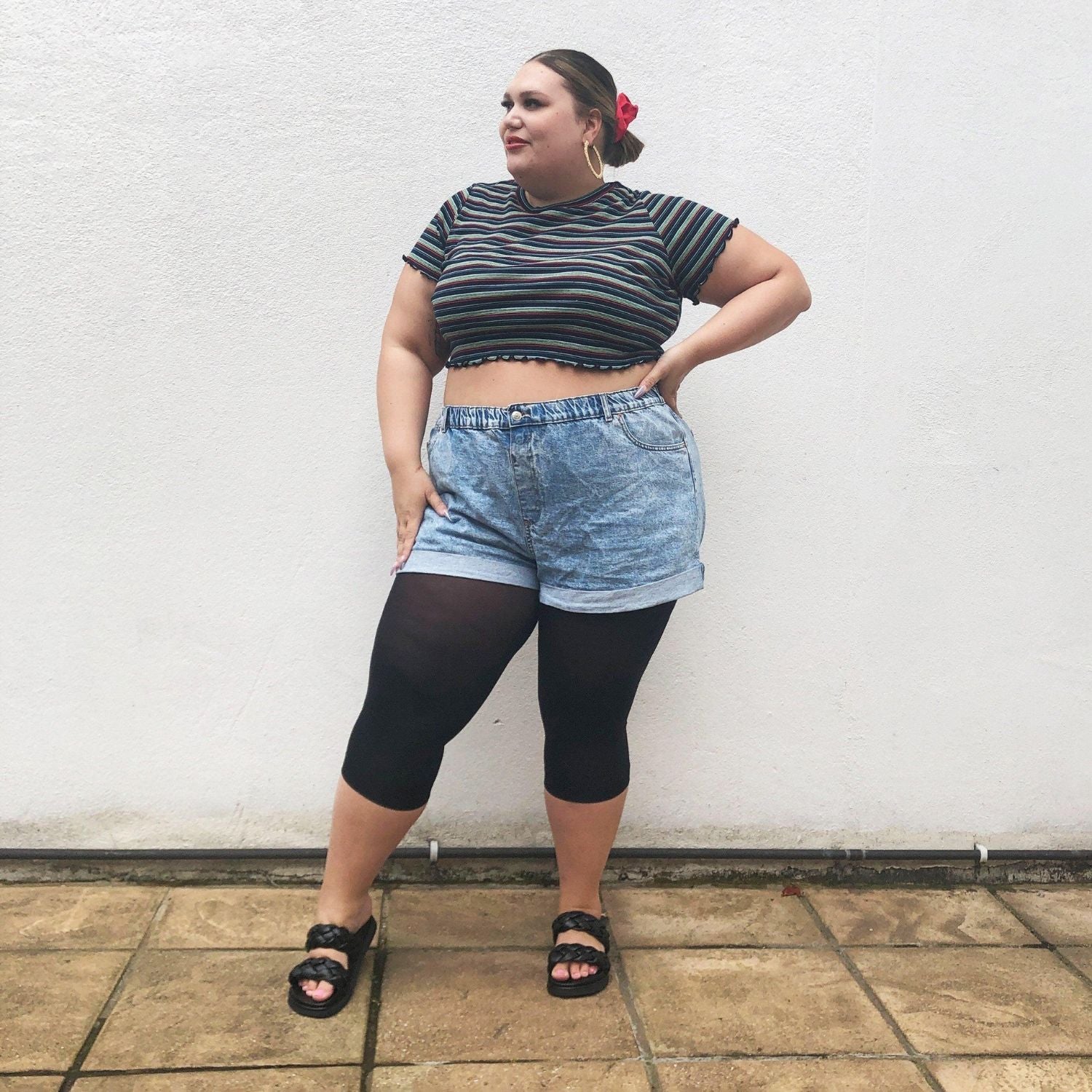 Mallas capri Stay Cool - Negras