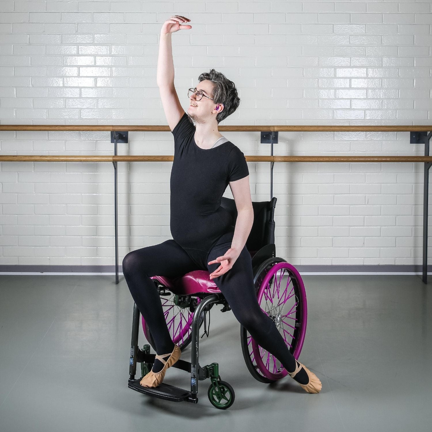 Mallas de baile convertibles - Negras